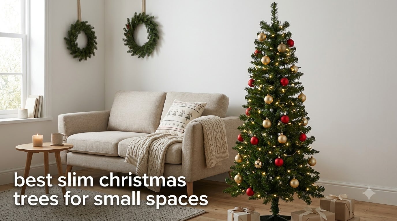 best slim christmas trees for small spaces