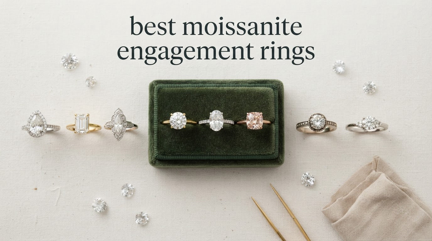 best moissanite engagement rings