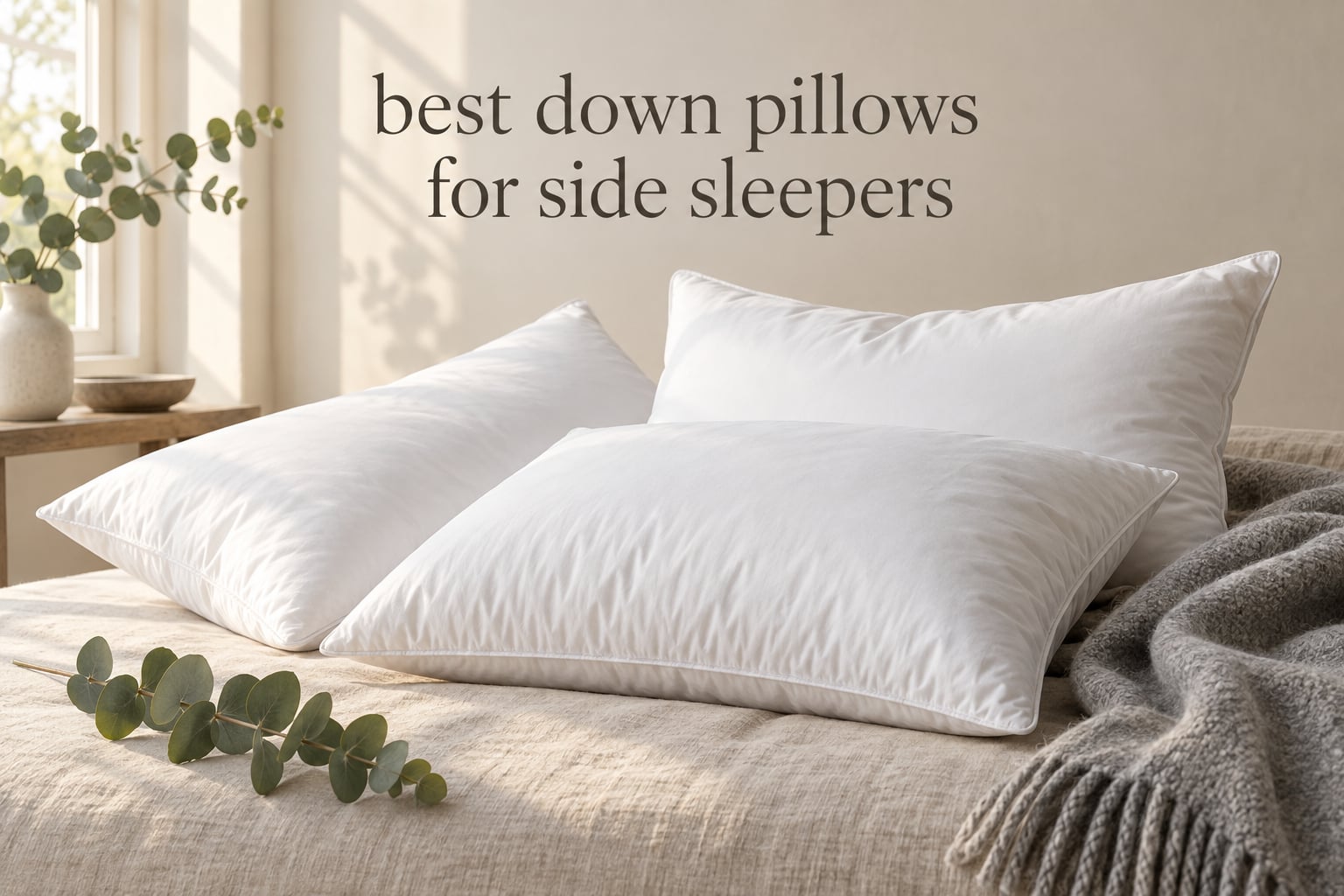 best down pillows for side sleepers