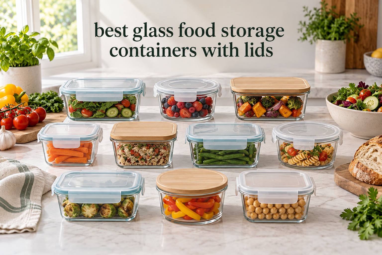 best glass food storage containers with lids