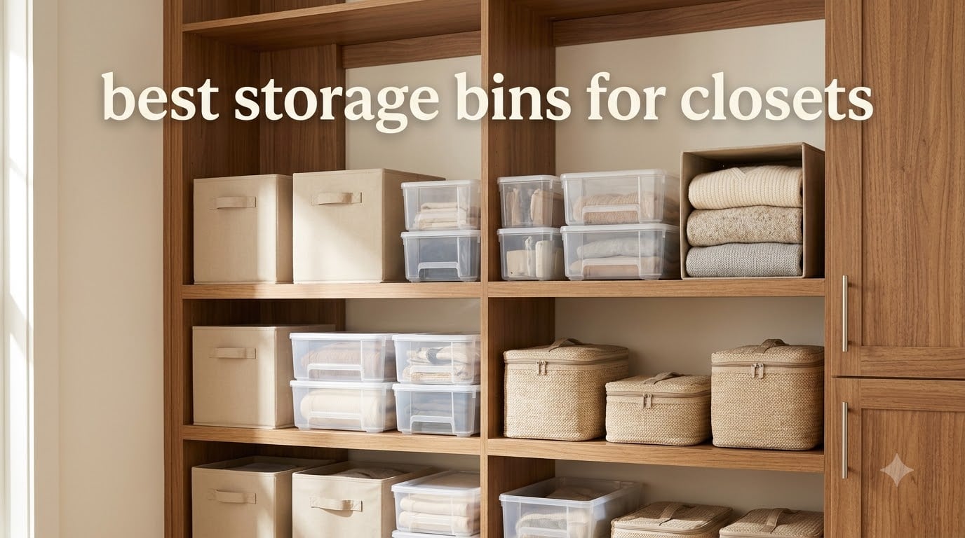 best storage bins for closets