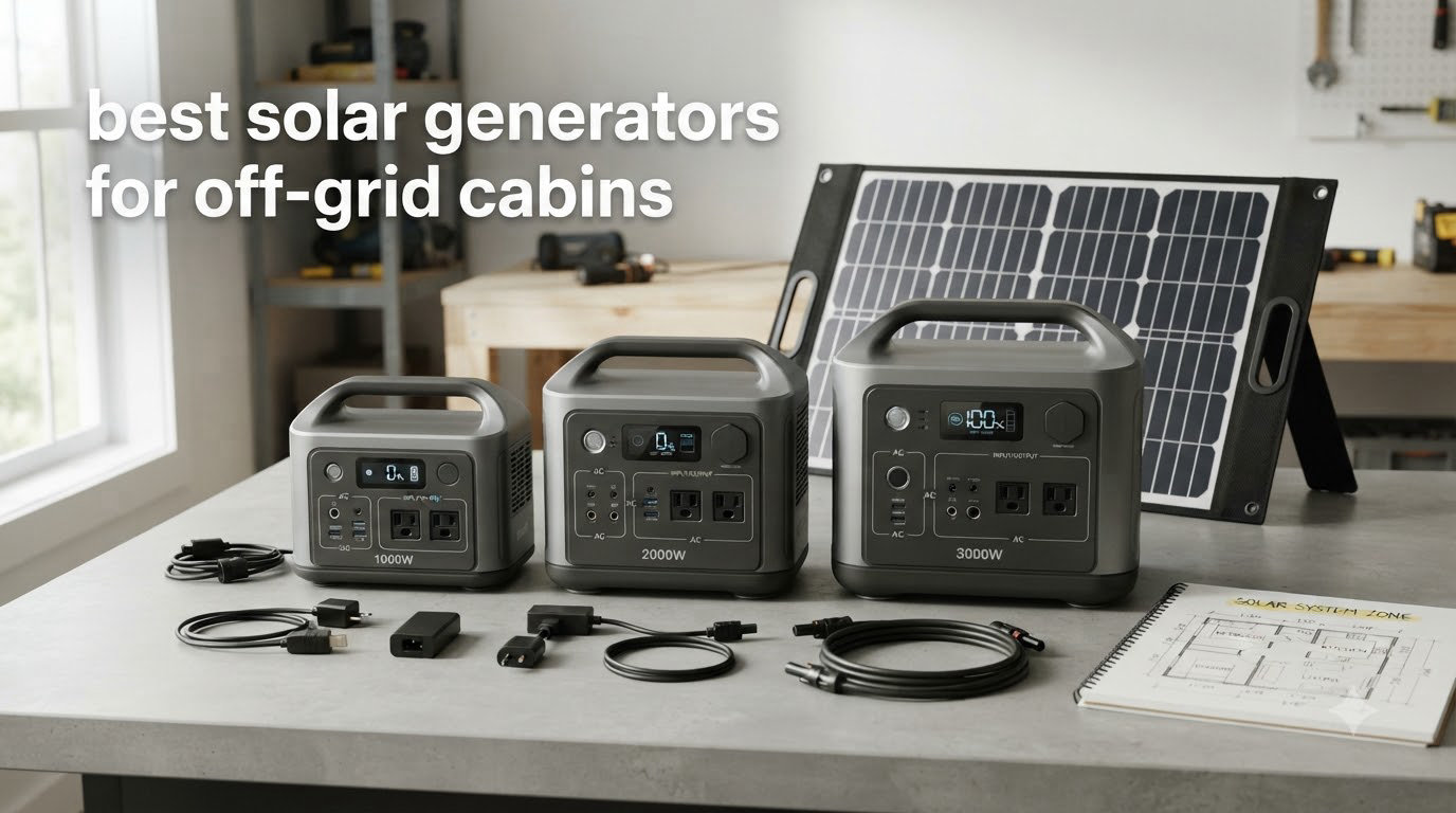 best solar generators for off-grid cabins