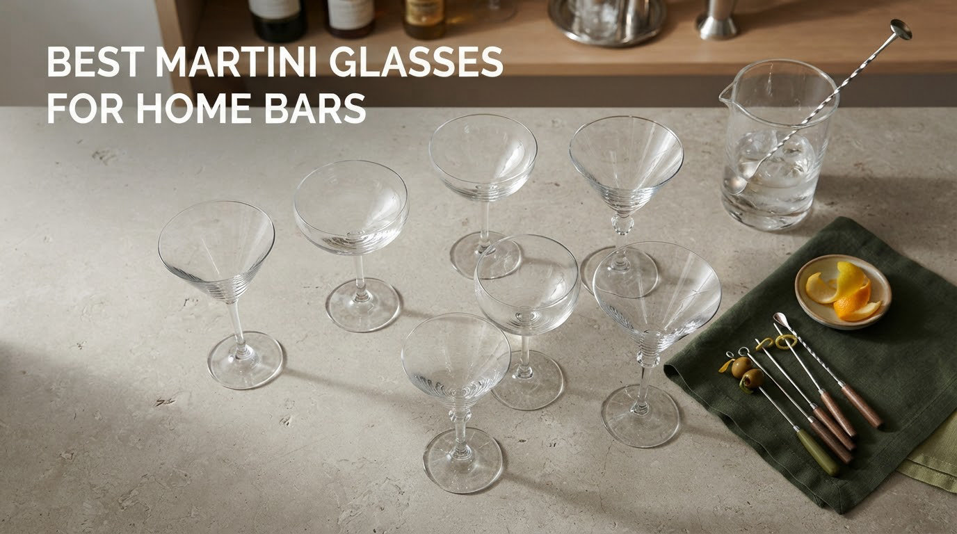 best martini glasses for home bars