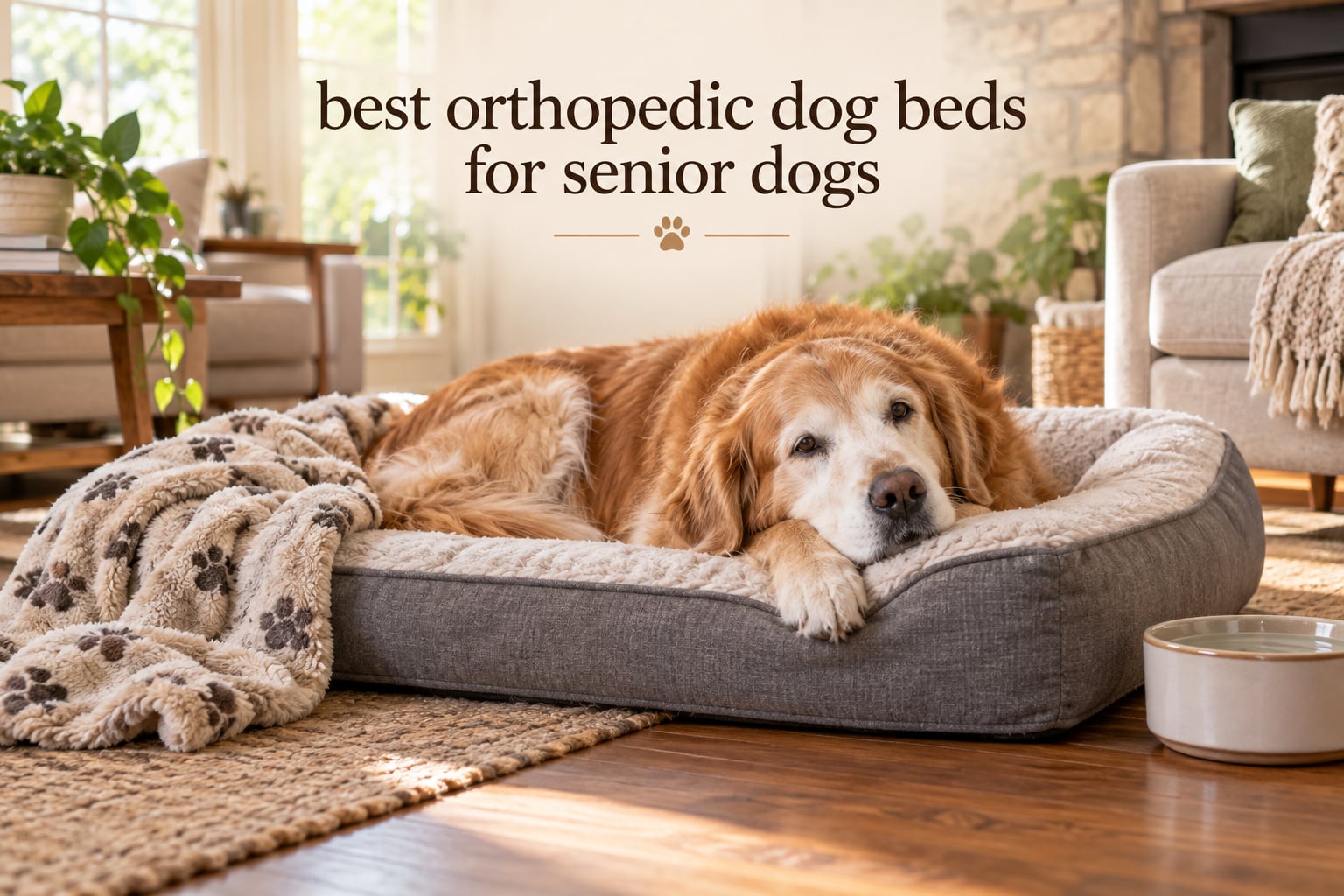 best orthopedic dog beds for senior dogs