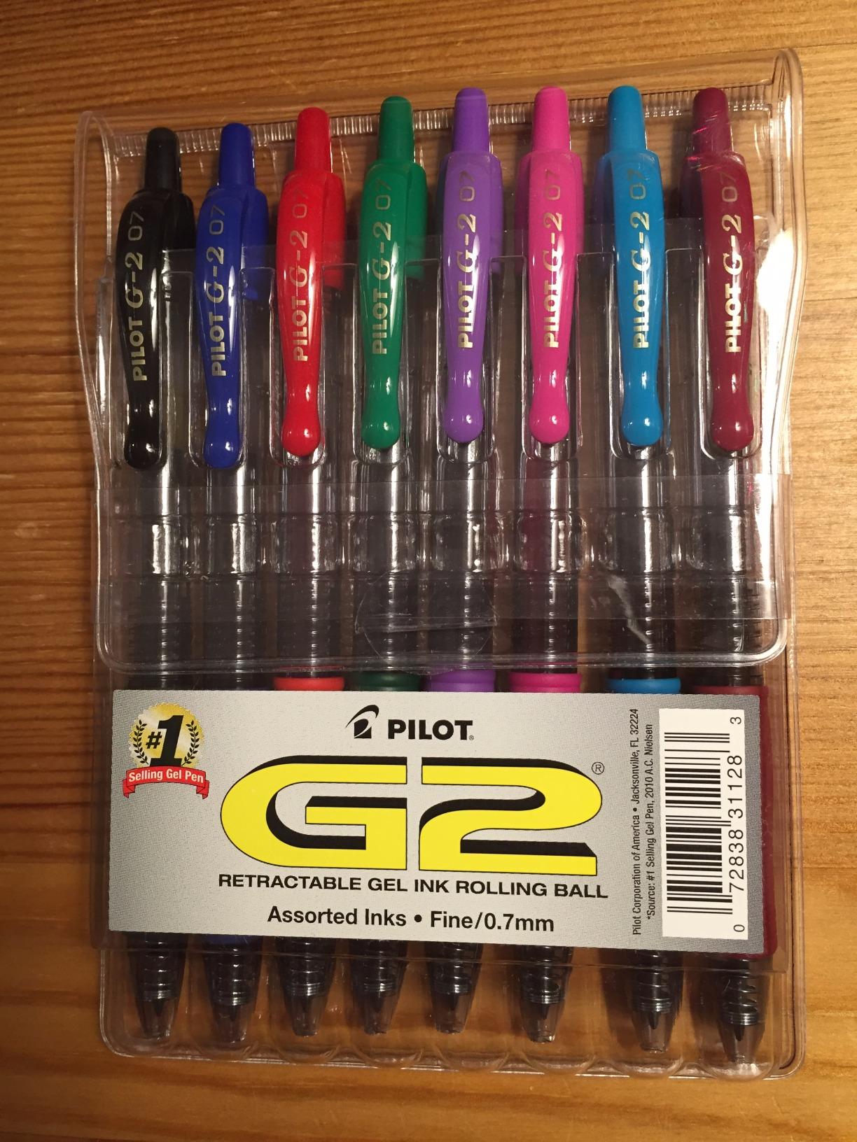 PILOT G2 Premium Gel Ink Pens, Fine Point 0.7mm, Assorted Inks, 8 Count customer photo 1