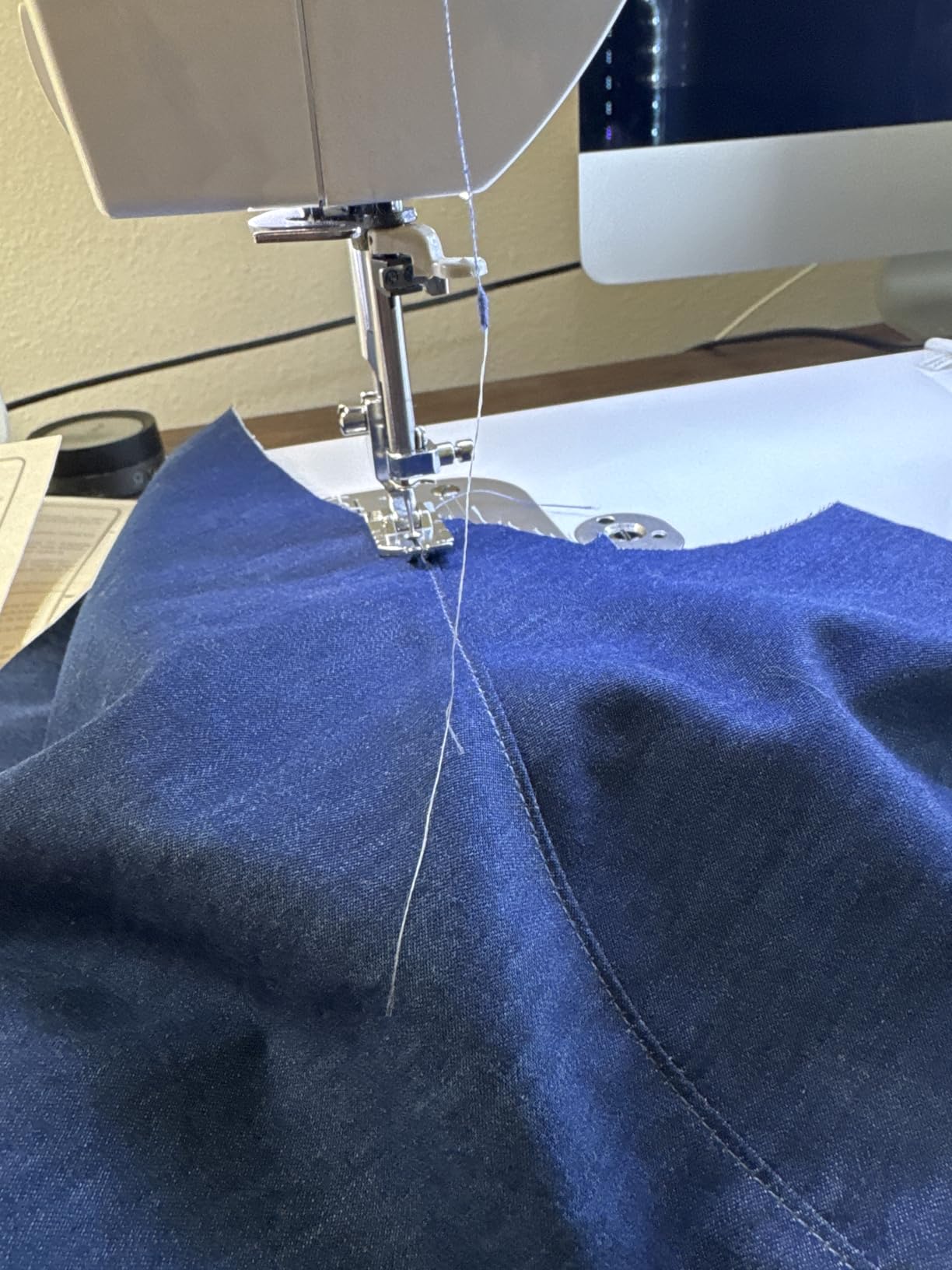 Coats & Clark Inc. N576 Denim Thread for Jeans, 250-Yard, Blue customer photo 2