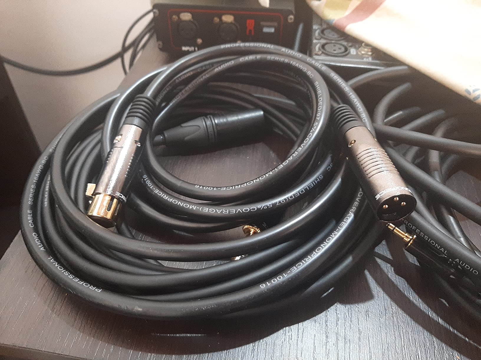 Monoprice Premier Series XLR Male to XLR Female - 50ft - Black - Gold Plated | 16AWG Copper Wire Conductors [Microphone & Interconnect] (104756) customer photo 1