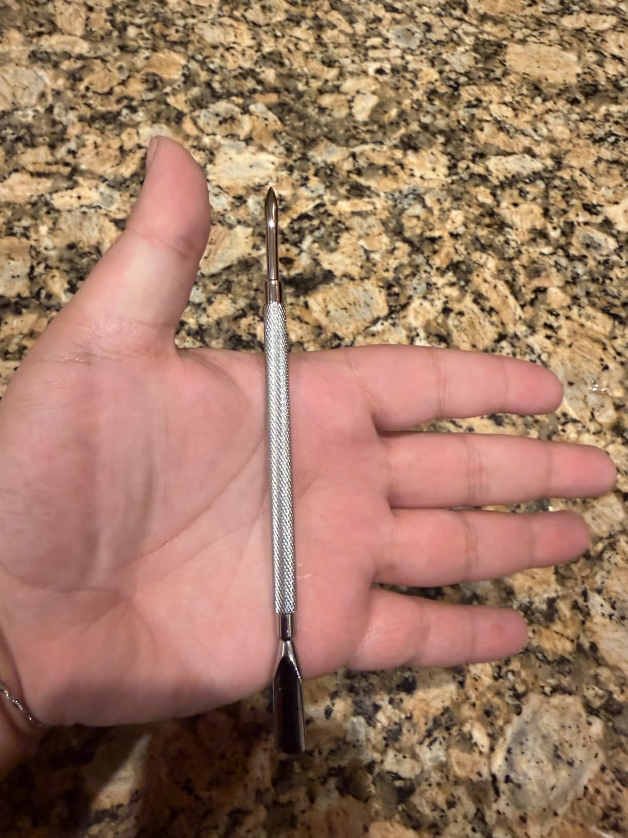 NGHIA Pusher - S-506 (Stainless Steel) | Double–Ended Nail Cleaner and Spoon Pusher | Premium Quality for Nail Care | Ergonomic Design | Suitable for Professional & Home Use customer photo 1