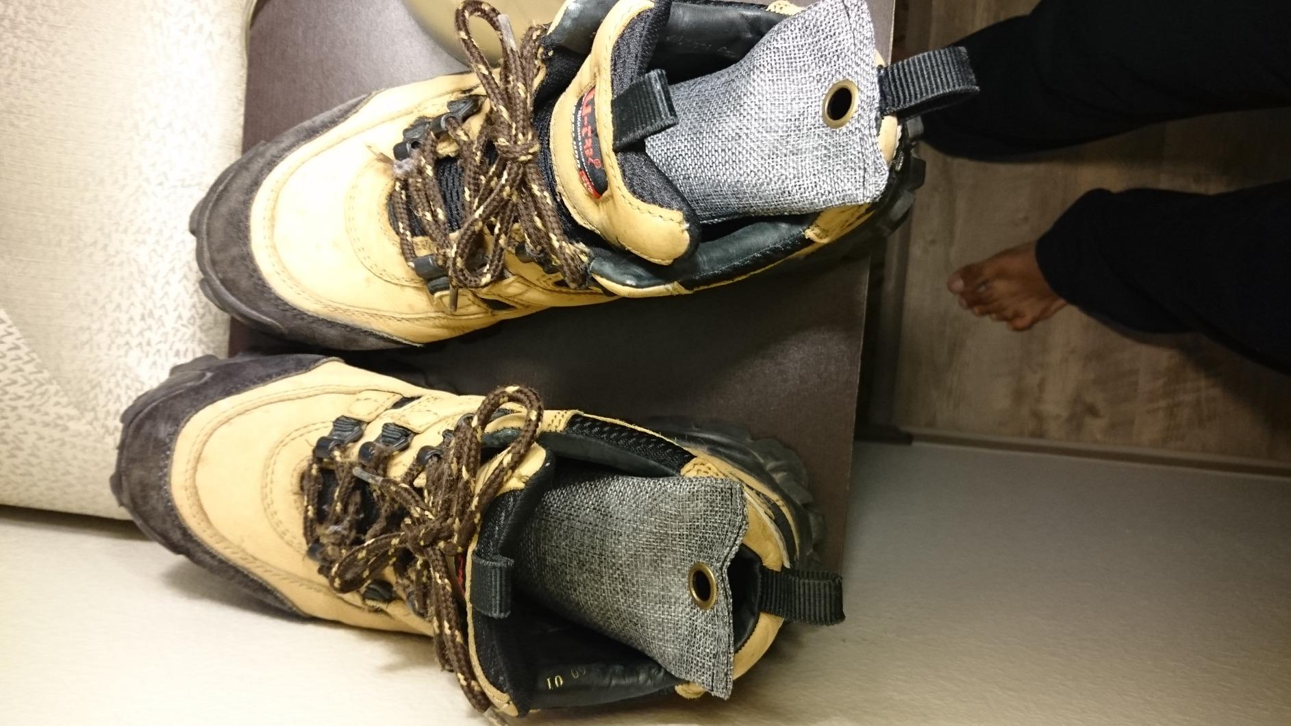 Moso Natural Shoe Deodorizer Inserts, Charcoal Odor Absorber for Shoes, Gym Bag & Boot Deodorizer, Unscented Shoe Odor Elimination, Air Purifying Bags, Lasts 2 Years (2 Bags) customer photo 2