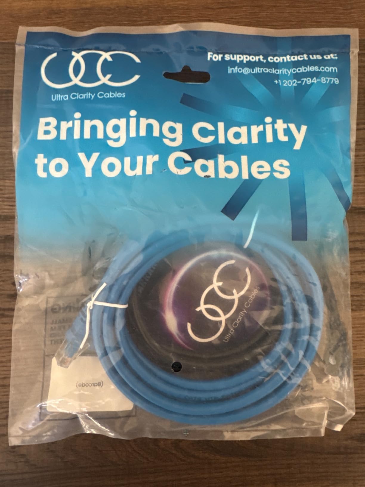 Ultra Clarity Cables 10Gbps Cat 6 Ethernet Cable 6 Ft 2 Pack, Blue & Black customer photo 2