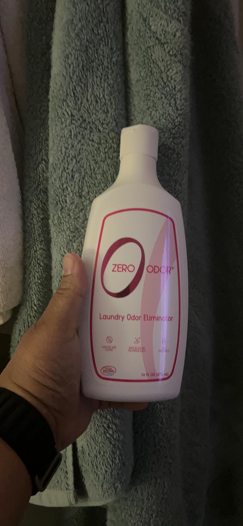 Zero Odor Laundry Odor Eliminator for Clothes, In-Wash Odor Eliminator customer photo 1