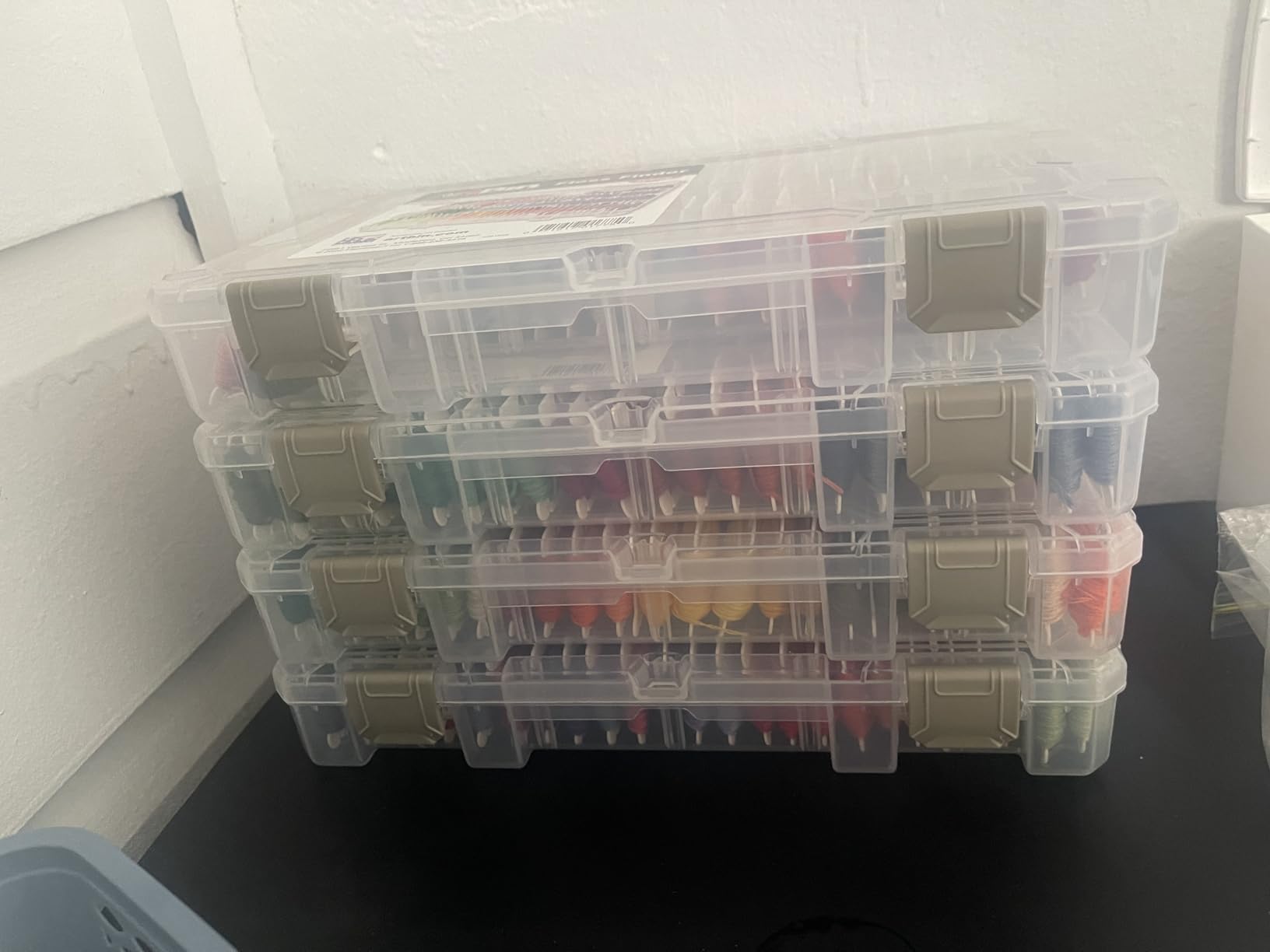 ArtBin Floss Finder Box, Embroidery Floss Organizer, Clear customer photo 1