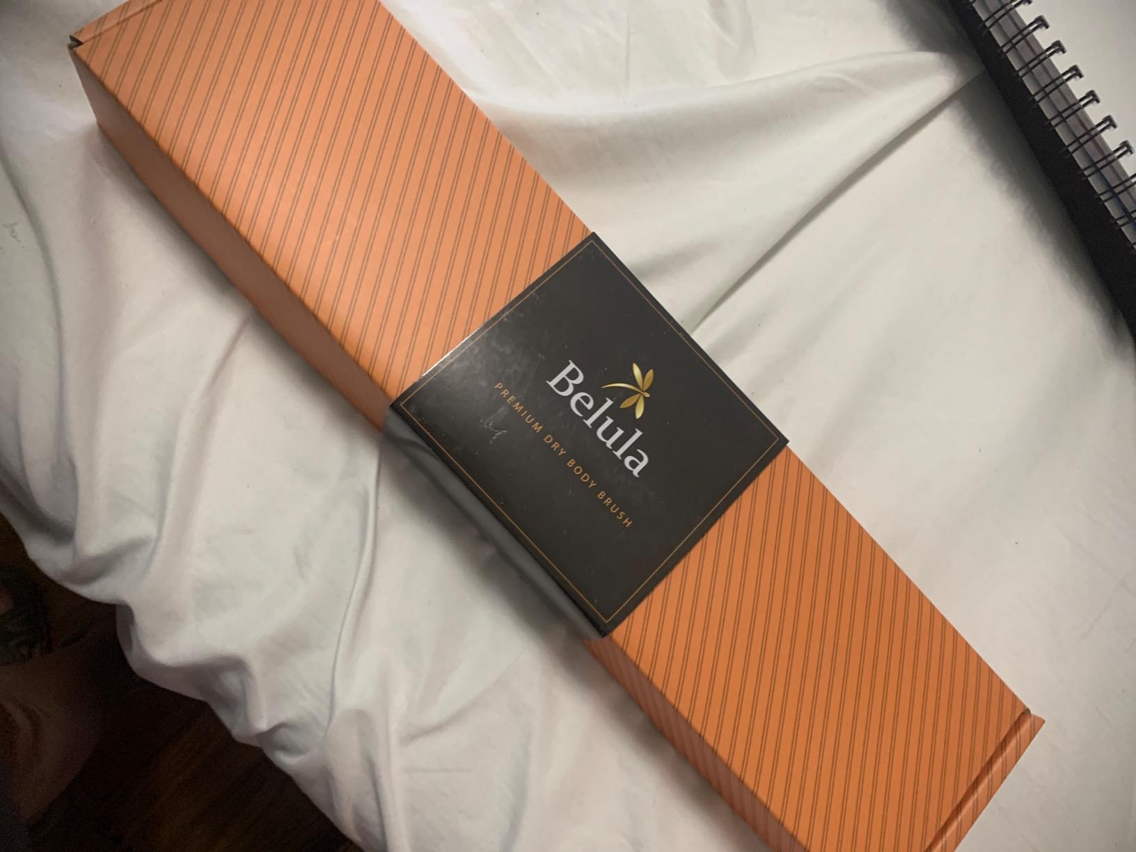 Belula 100% Boar Bristle Dry Brushing Body Brush Set, Face Brush, Gloves customer photo 2