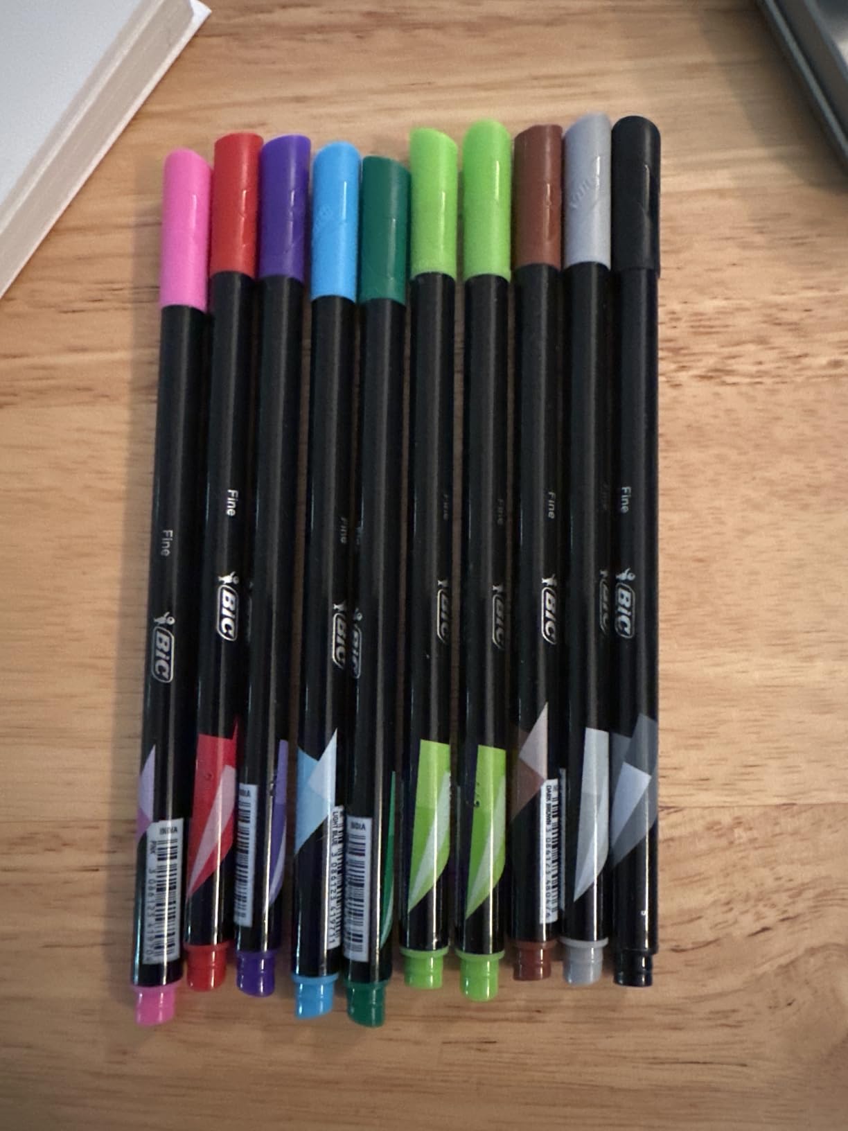 BIC Intensity Fineliner Marker Pen Set, Assorted Colors, 10-Count customer photo 2