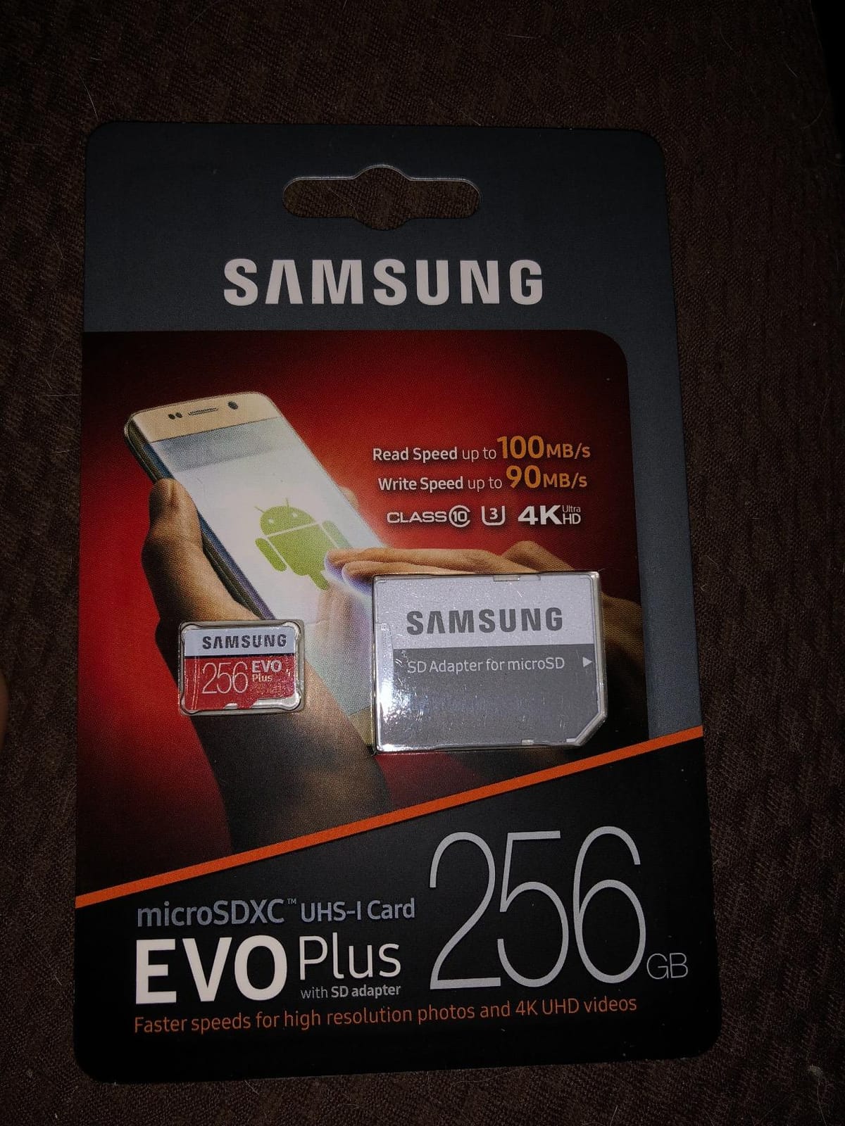 Samsung 256GB EVO Plus Class 10 UHS-I microSDXC U3 with Adapter (MB-MC256GA) customer photo 1