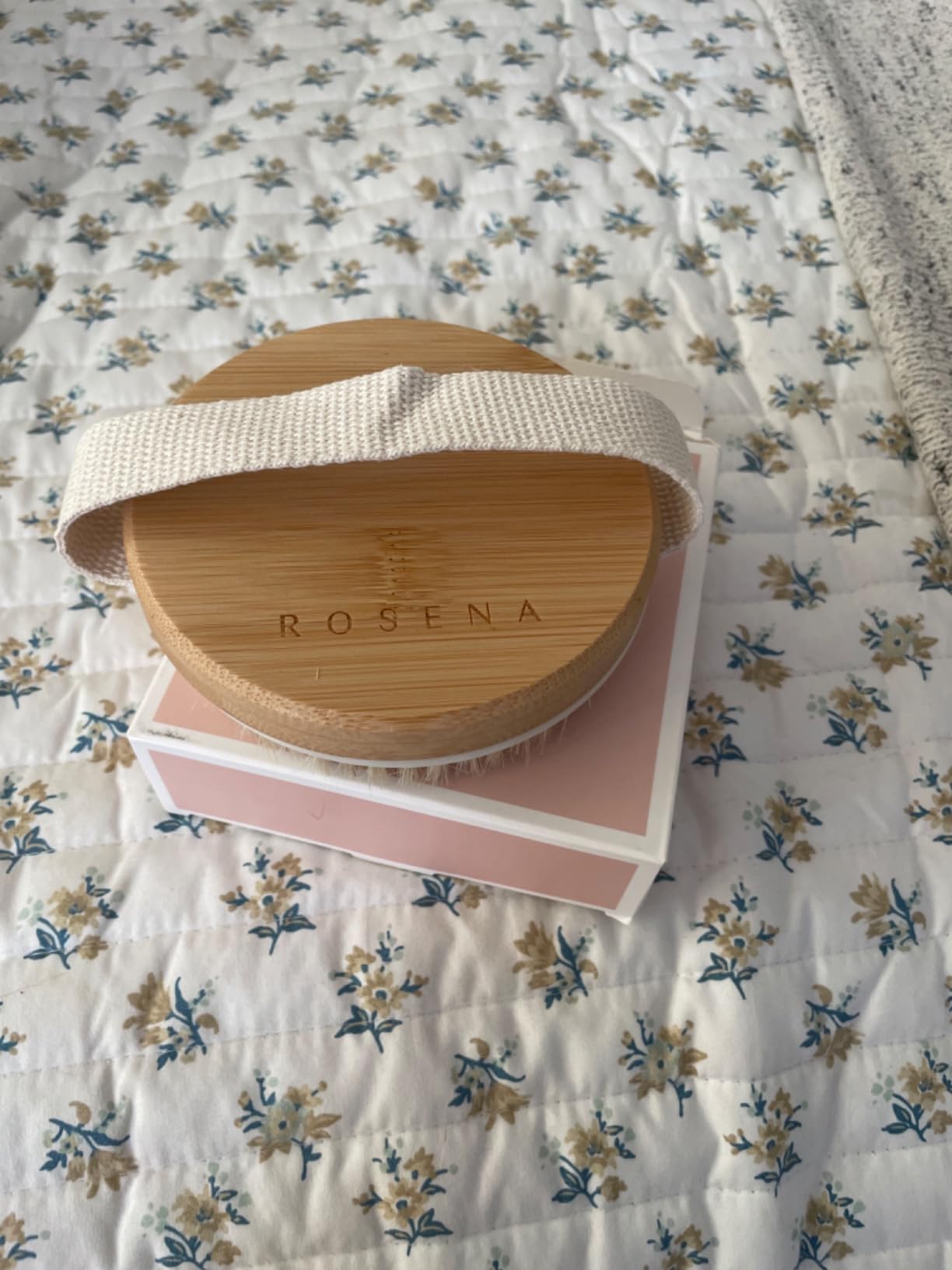 Dry Brushing Body Brush - Best for Exfoliating Dry Skin, Lymphatic Drainage and Cellulite Treatment - Organic Spa Exfoliation and Massage Scrub Brush with Natural Boar Bristles customer photo 2