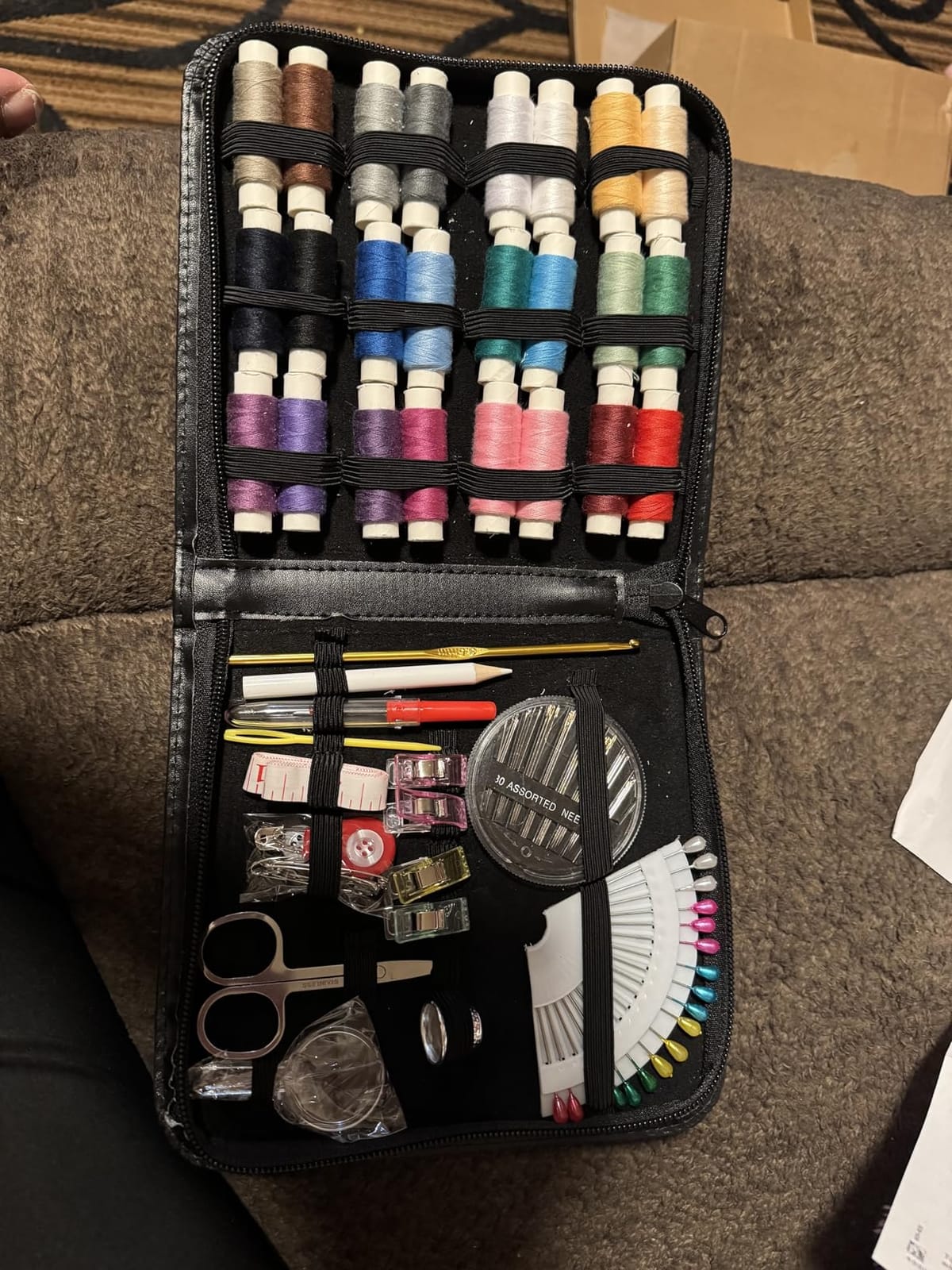 94-Piece Travel Sewing Kit for Adults & Kids, Small Needle & Thread Kit customer photo 1
