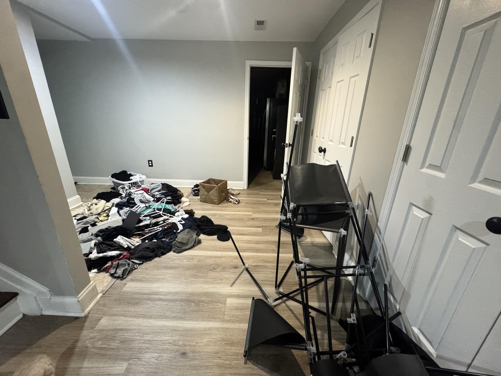 SONGMICS Portable Closet, Fabric Wardrobe, Clothes Rack with Shelves customer photo 2