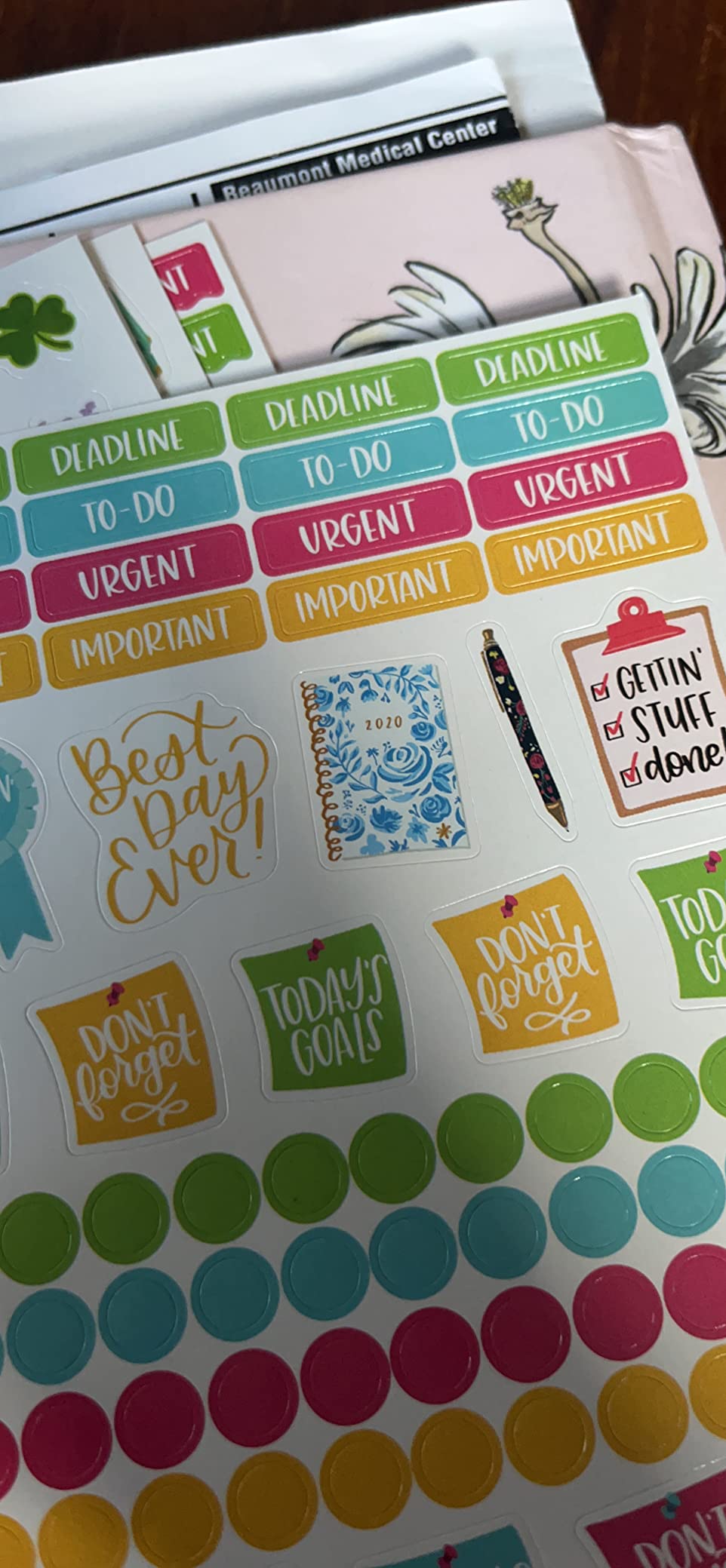 Bloom Daily Planners Productivity Stickers - Variety Sticker Pack - Six Sticker Sheets Per Pack! customer photo 2