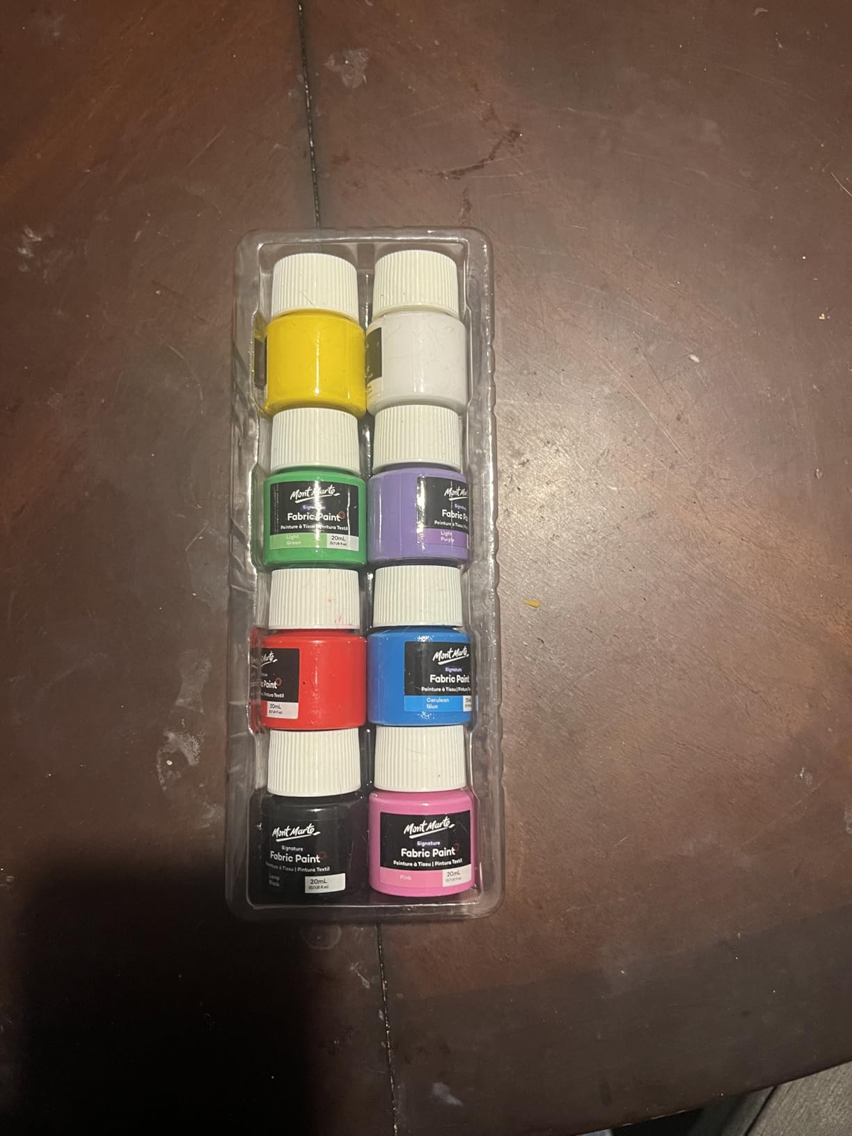 Mont Marte Permanent Fabric Paint Set 8 x 20ml Vivid Colours for Textile, Fabric, T-Shirt, Canvas, Wood, Ceramic, Glass customer photo 2