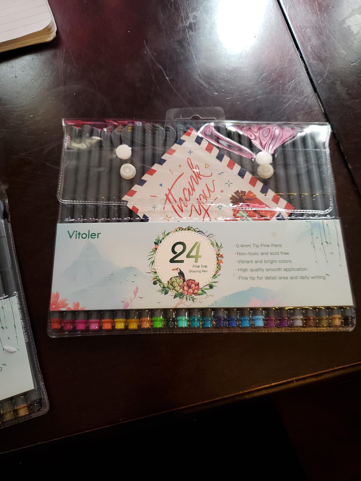 Vitoler 24 Colored Journaling, Fine Line Point Drawing Marker Pens for Writing Journaling Planner Coloring Book Sketching Taking Note Calendar Art Projects Office Supplies (24 Colors) customer photo 1