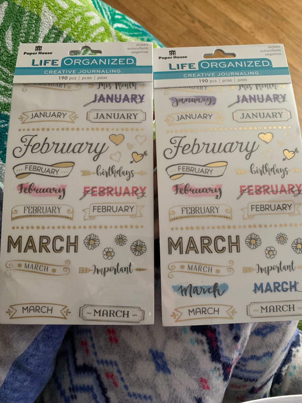 Paper House Productions Planner Sticker Pack of 4 Sticker Sheets for Planners, Journaling and Crafting - Personal Habit Trackers customer photo 1