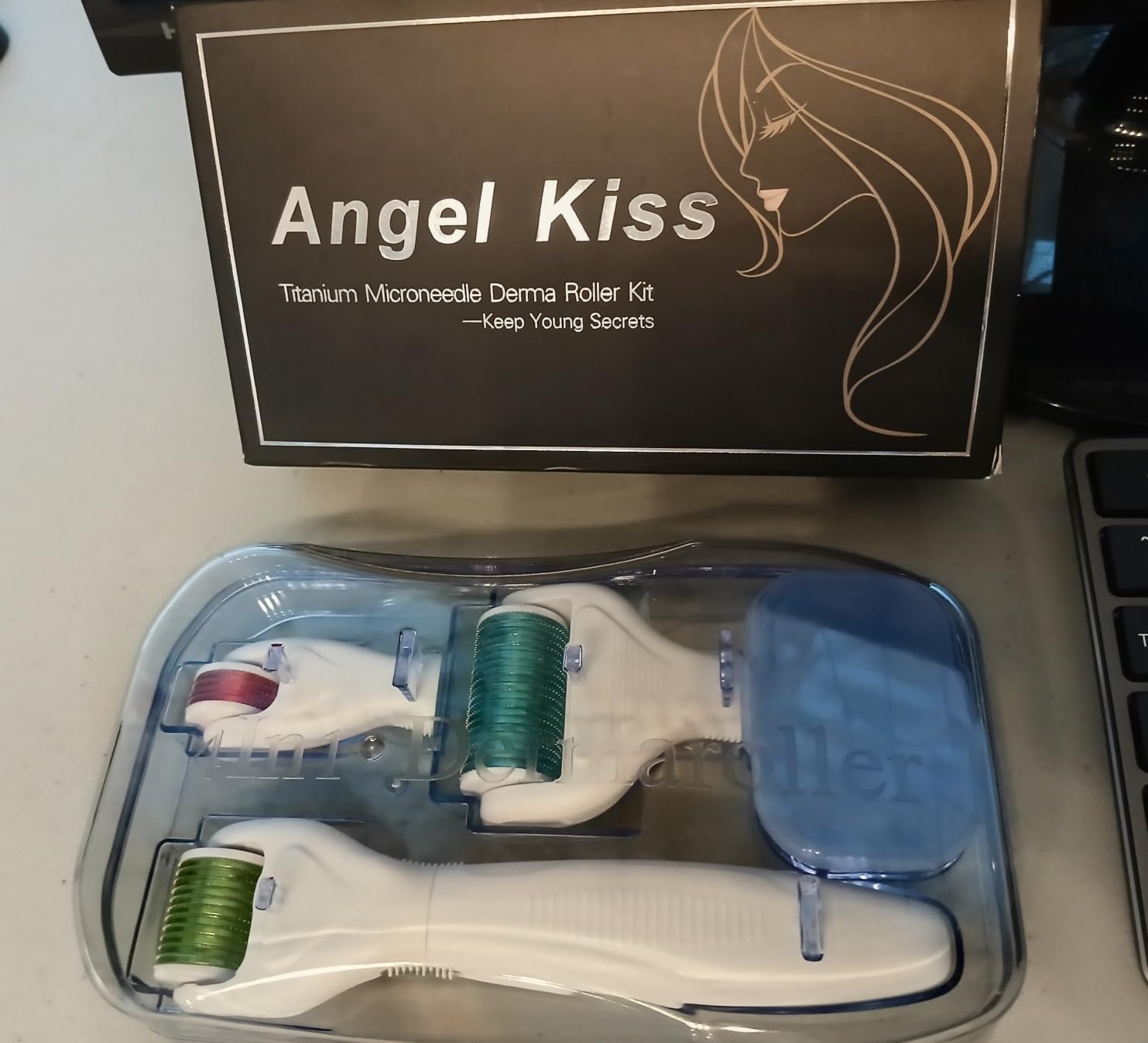Angel Kiss 4 in 1 Titanium Microneedling Derma Roller Kit for Face and Body customer photo 1