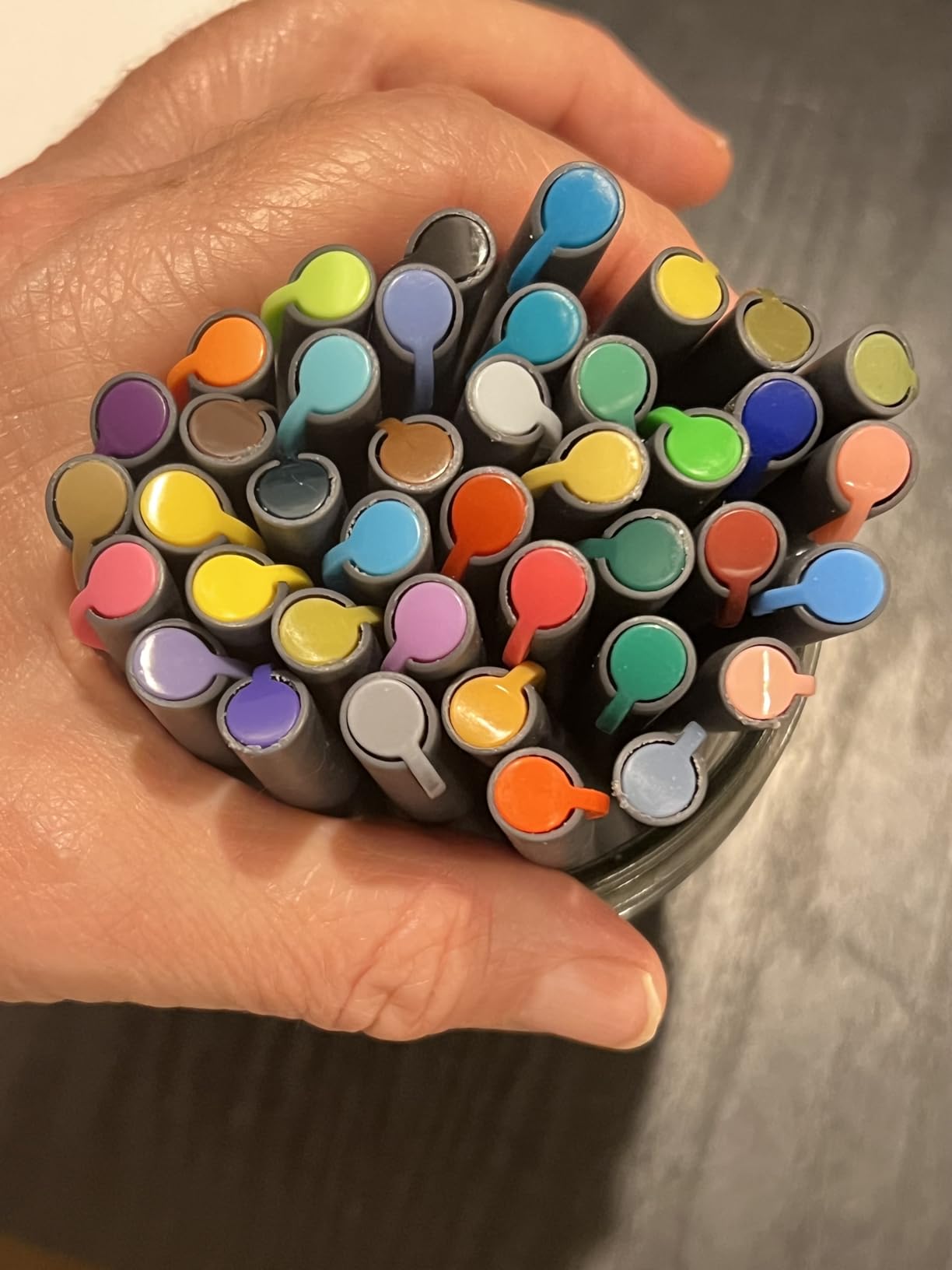 Tebik 45 Pack Planner Colored Pens, 40 Colors Pens with 5 Stencils, Fineliners for Journal Planner Note Calendar Writing Coloring, Drawing, School Office Art Supplies customer photo 1