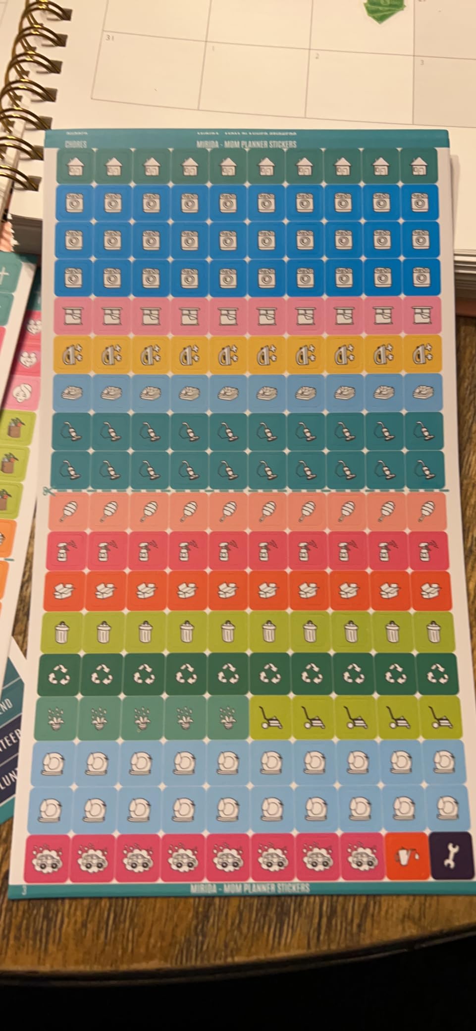 Mirida Planner Stickers, 1700 Productivity Icons for Calendar & Journal customer photo 1
