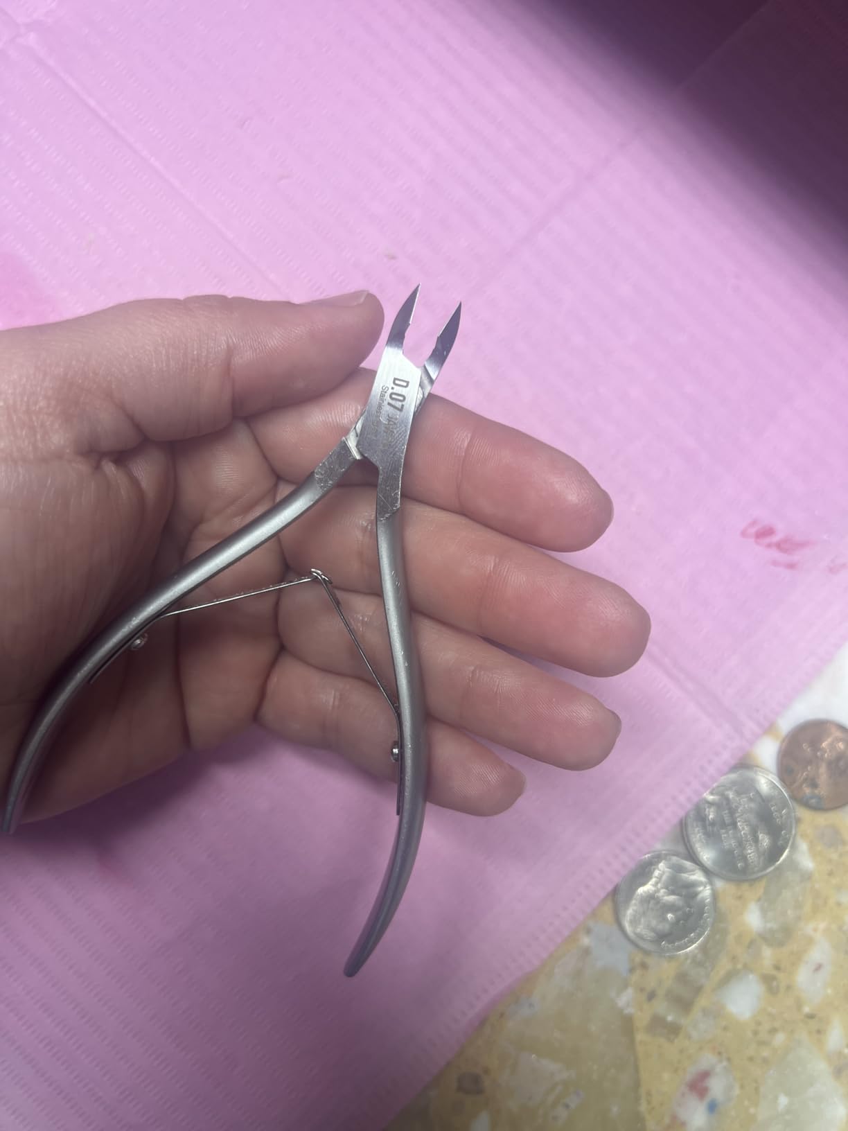 NGHIA Cuticle Nipper - D-07 JAW 16 | Stainless Steel | Durable and Sharp | Ergonomic Design | Grey Plated | Ideal for Salons and Home Use customer photo 2