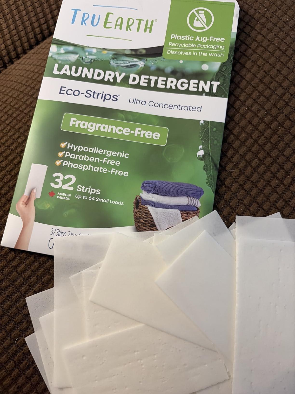 Tru Earth Dry Laundry Detergent Sheets, Unscented, 32 Strips customer photo 2