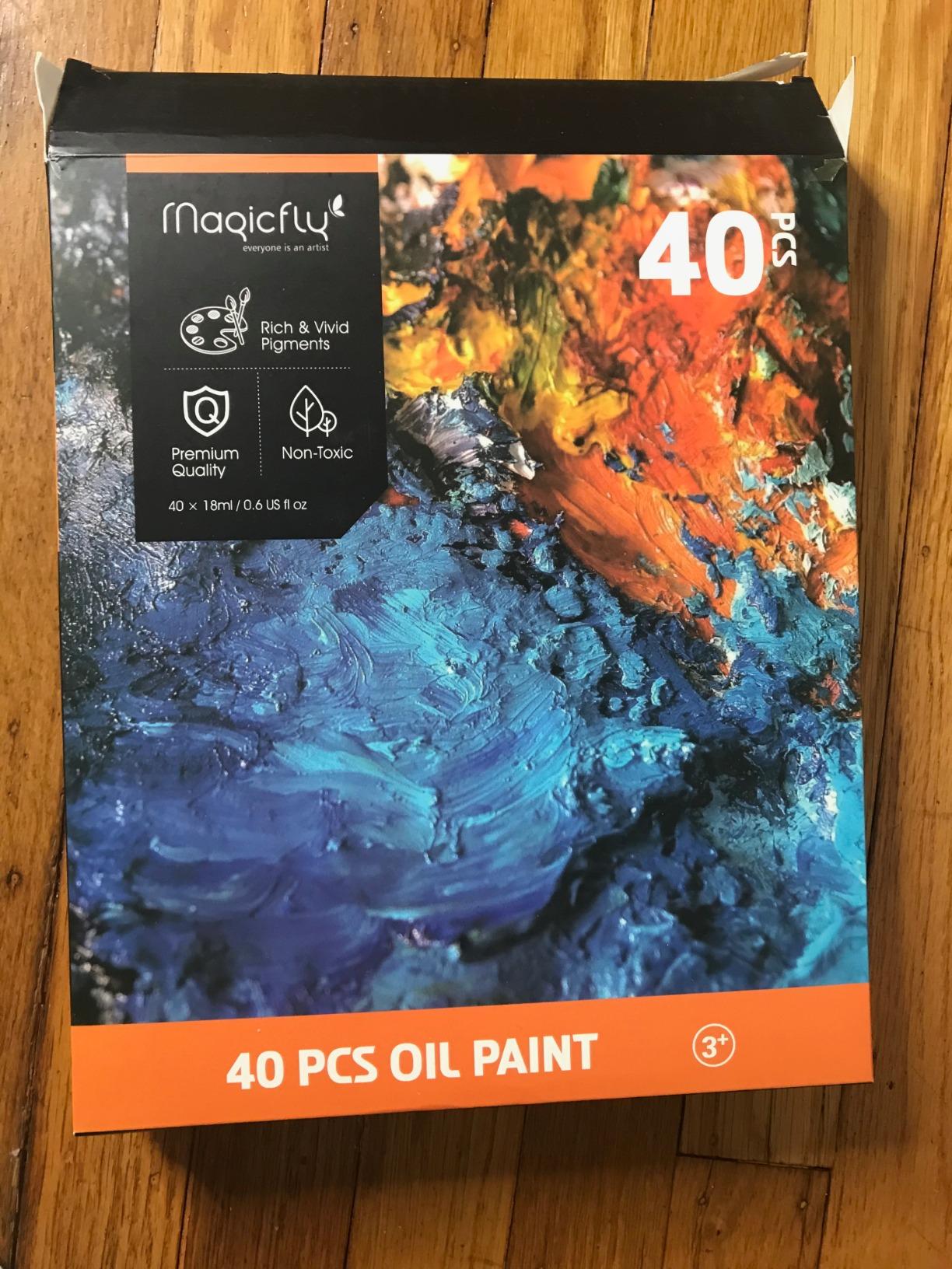 Magicfly Oil Paint, 40pcs (18ml/0.6oz) Oil Paint Set, Oil Paints on Canvas customer photo 2