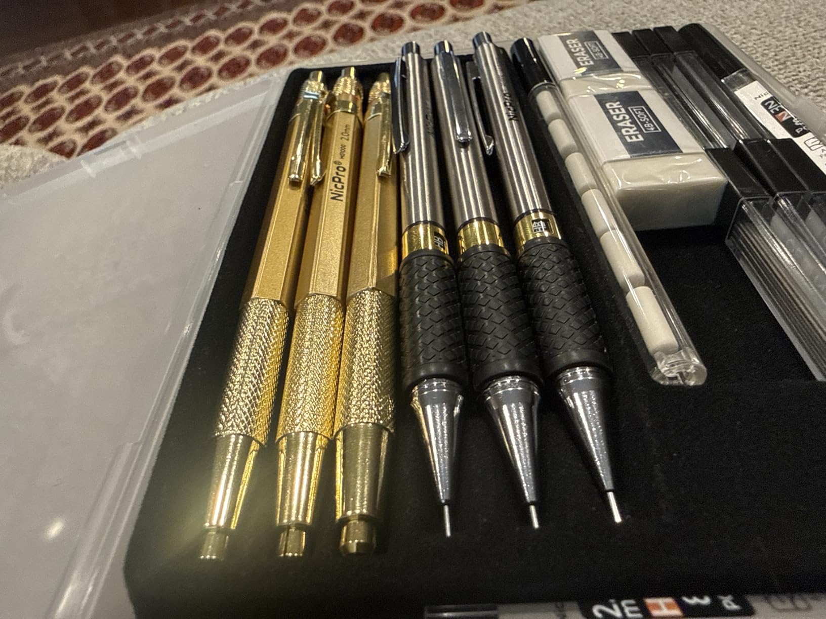 Nicpro 6PCS Art Mechanical Pencil Set, 0.5/0.7/0.9/2mm Point customer photo 2