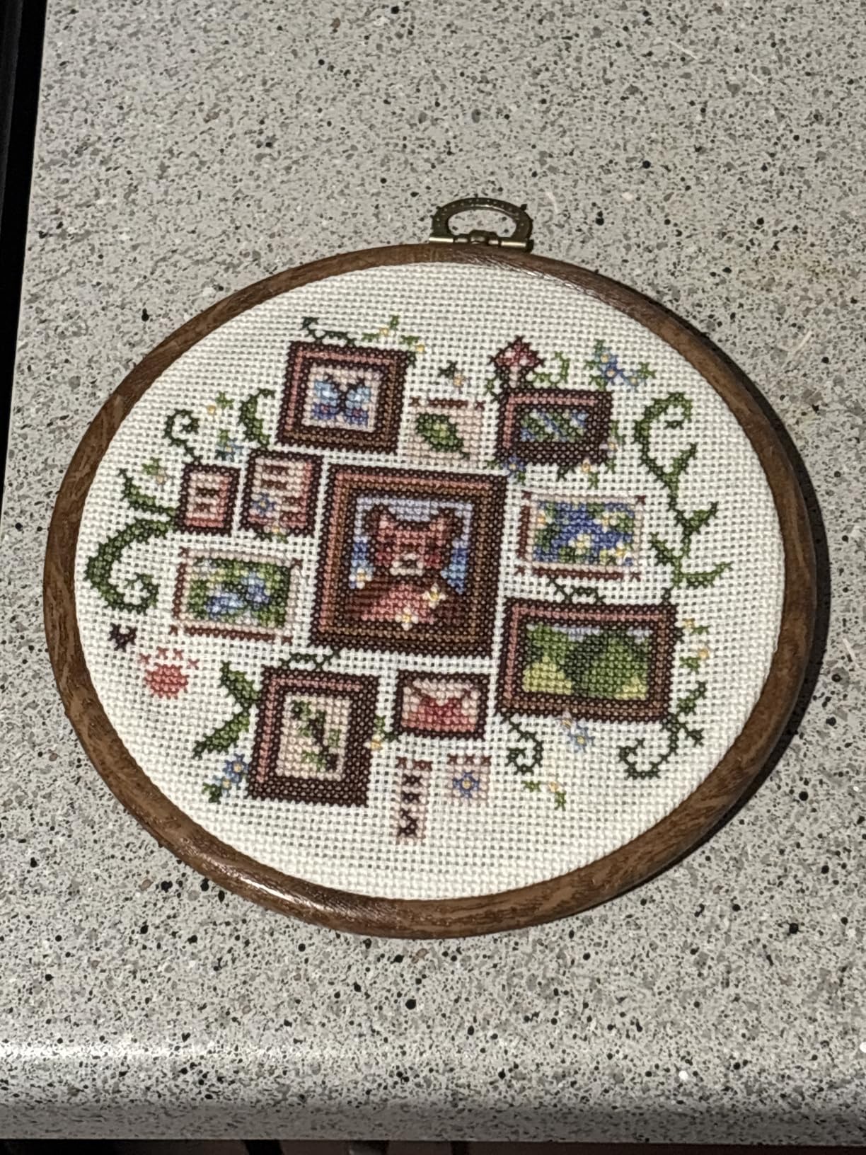 4 Pack Oval Embroidery Hoop Wood Embroidery Hoops Embroidery Frame customer photo 2