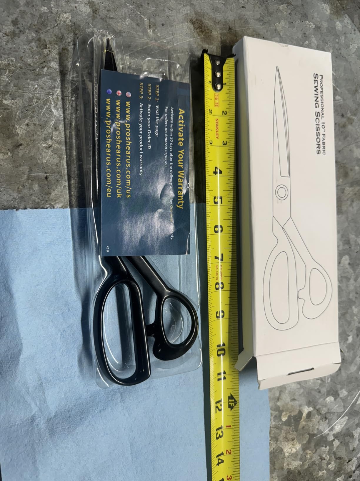 Fabric Scissors Professional 10 inch Heavy Duty Scissors for Leather Sewing shears for Tailoring Industrial Strength High Carbon Steel Tailor Shears Sharp for Home Office Artists Dressmakers customer photo 1