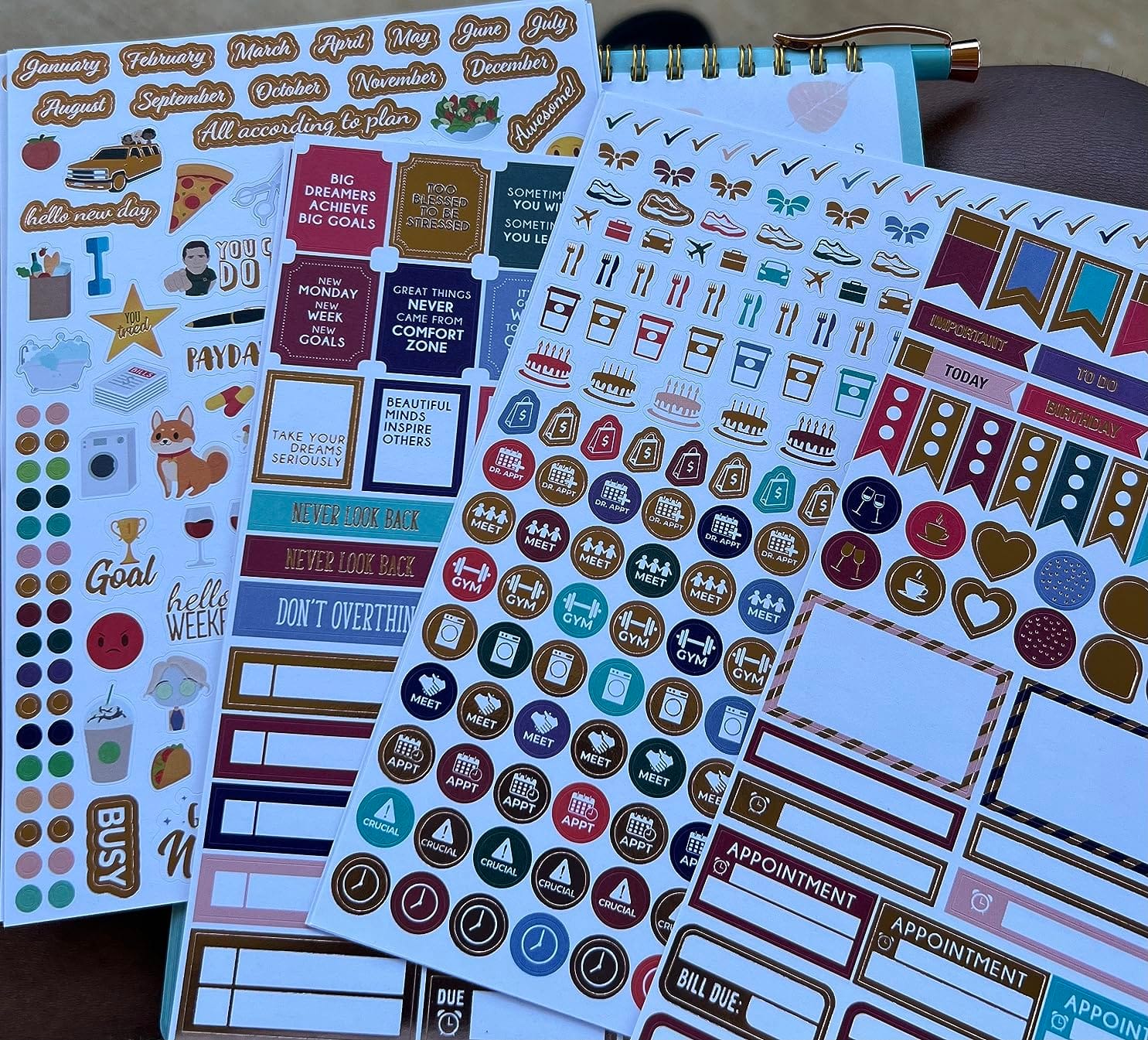 Clever Fox Planner Stickers for Adults, Women, Calendar & Journal, 1360+ customer photo 2