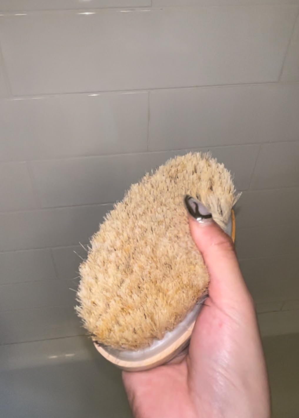 Scala Body Brush Natural Bristle, Dry Brushing Exfoliator for Dead Skin customer photo 2