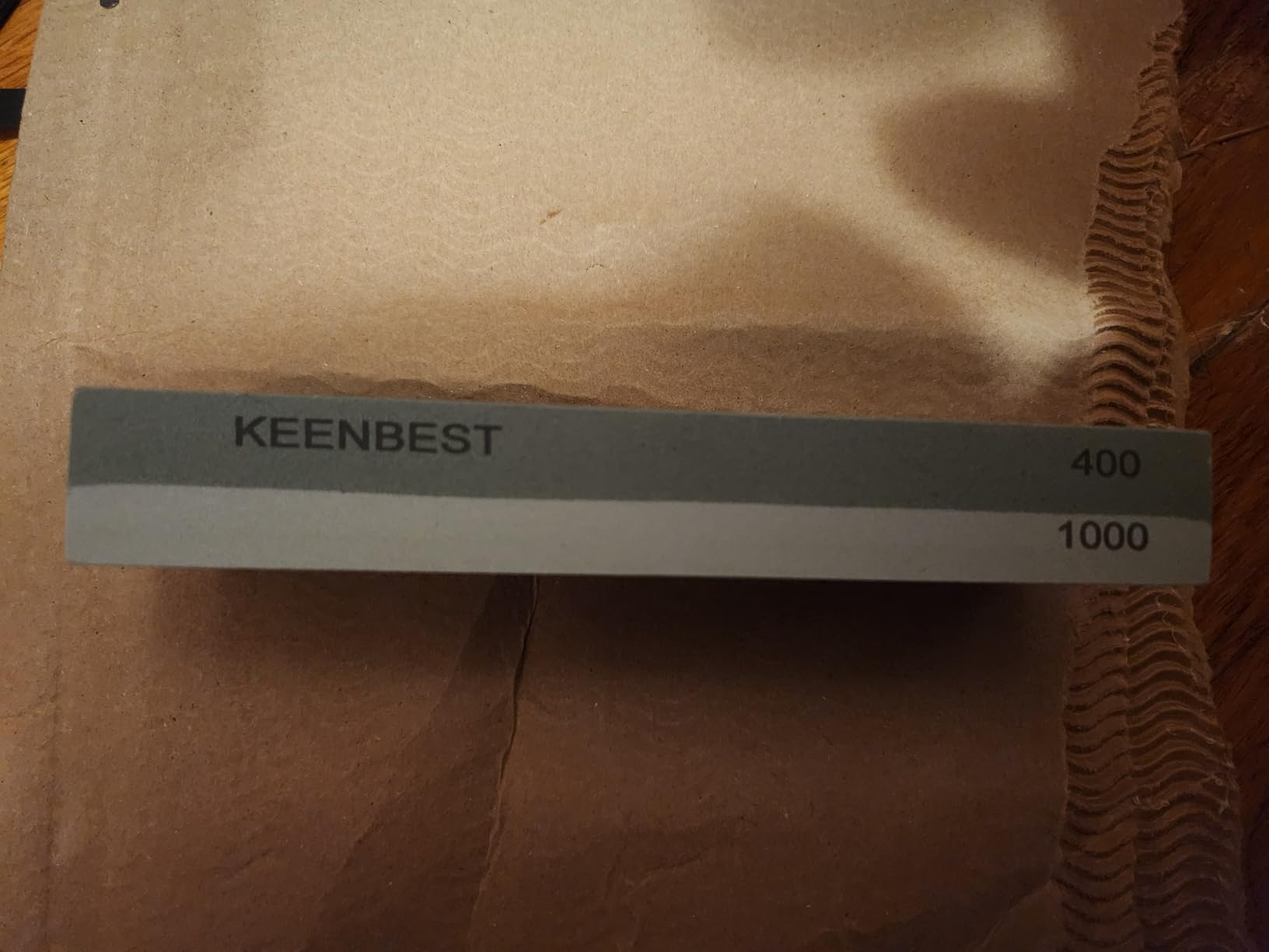 KEENBEST 400 1000 Premium Material Whetstone Sharpening Stone Set 2 Side Kitchen Knife Sharpener Stone Wet Stones for Sharping Knives Kit Non-slip Rubber Base customer photo 2
