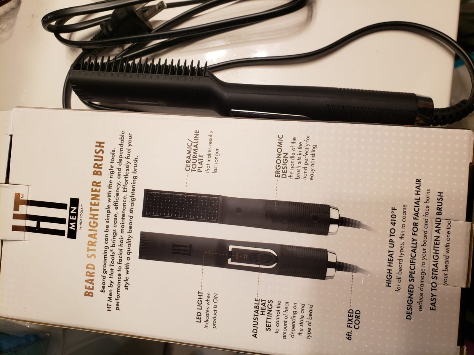 Hot Tools Men’s Beard Straightener Brush| For a Smooth Finish customer photo 2