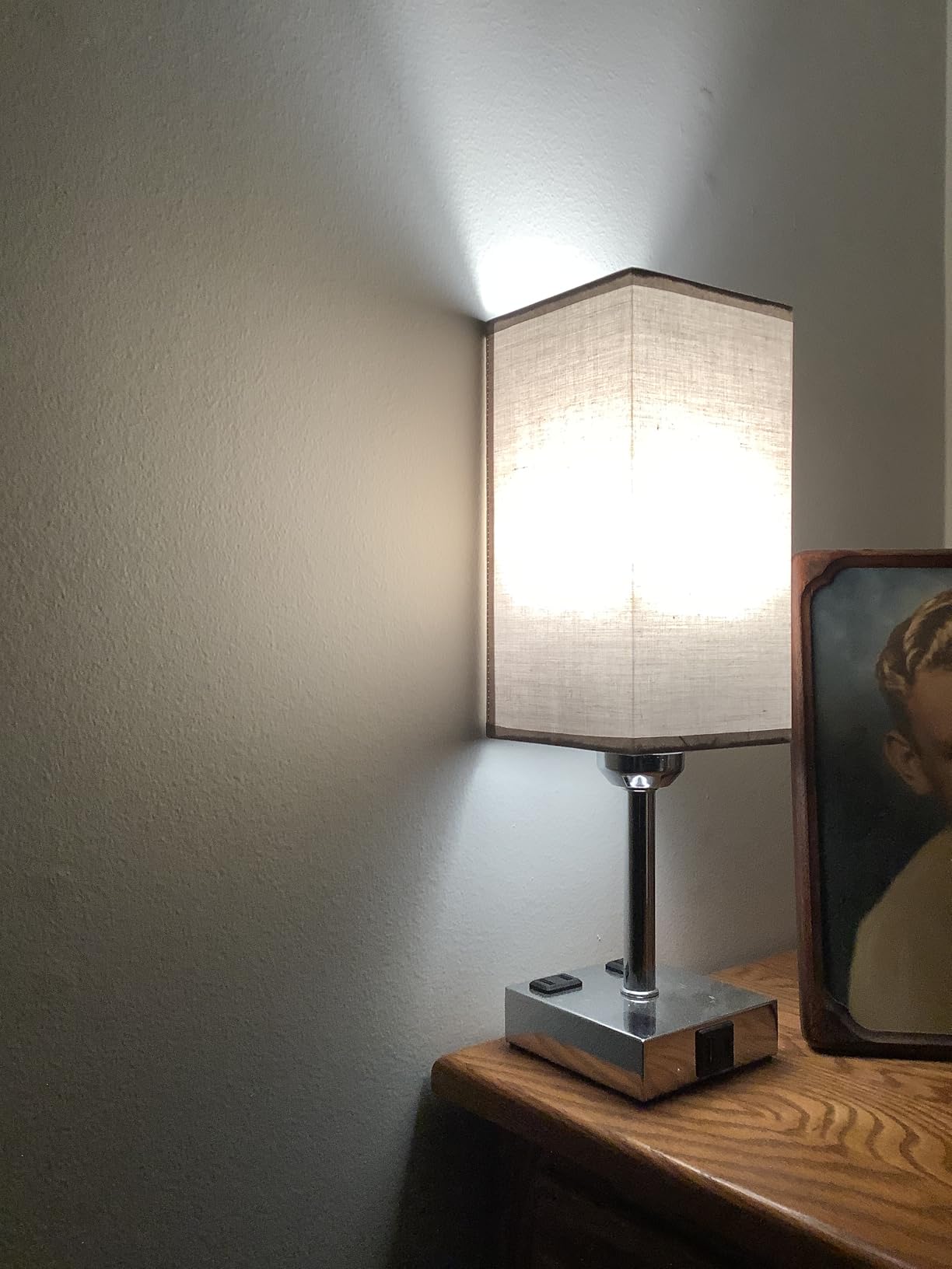 Touch Bedside Table Lamp for Bedroom - Dimmable, USB C+A, 2 AC Outlets customer photo 1