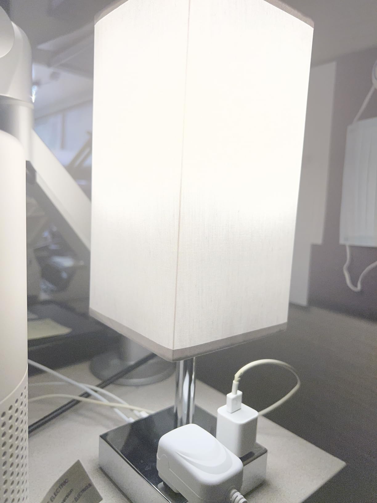 Touch Bedside Table Lamp for Bedroom - Dimmable, USB C+A, 2 AC Outlets customer photo 2