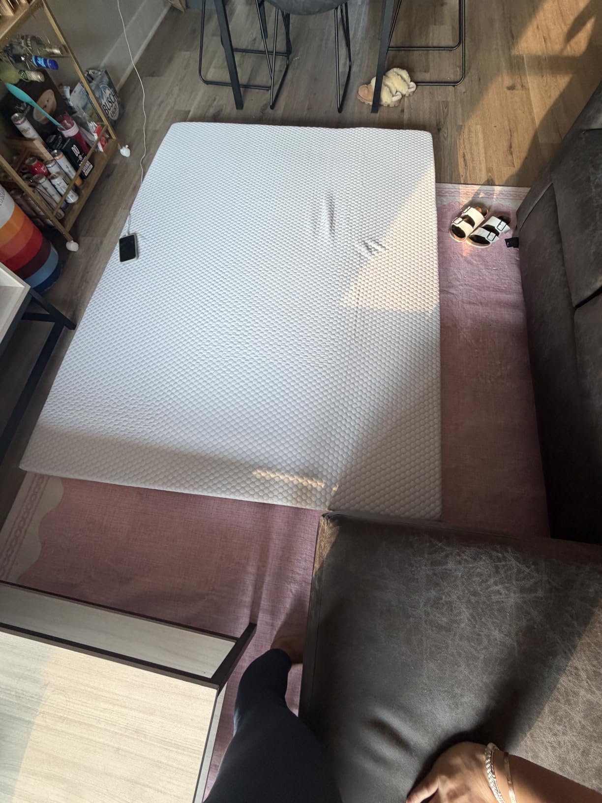 PERLECARE Twin XL 3 Inch Gel Memory Foam Mattress Topper for Dorm customer photo 2