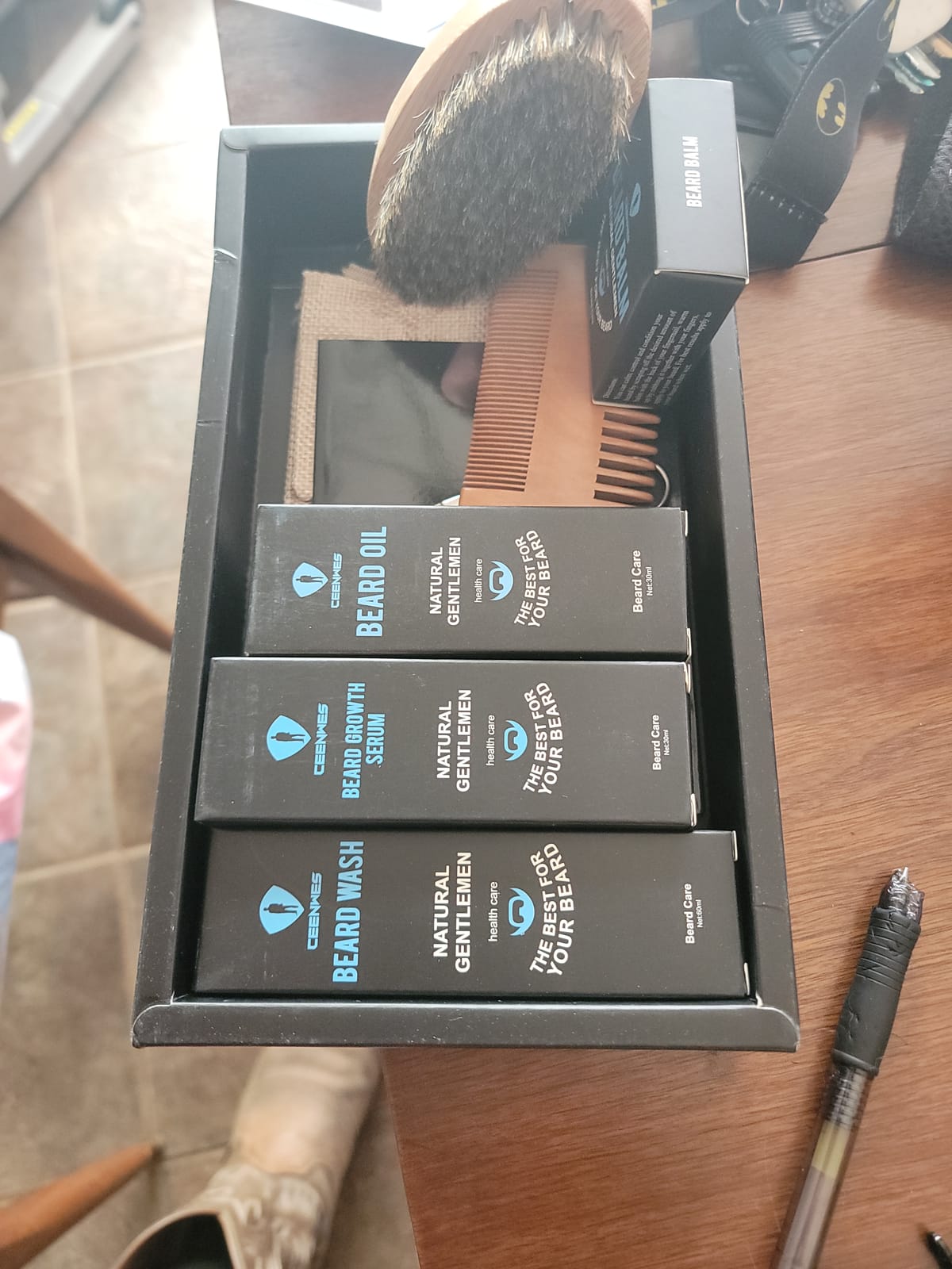 Beard Grooming Kit,Beard Kit with Beard Oil,Beard Growth Serum,Beard Wash, Beard Balm,Beard Brush, Beard Comb, Beard & Mustache Scissors Beard Growth Kit Unique Gifts for Men customer photo 1