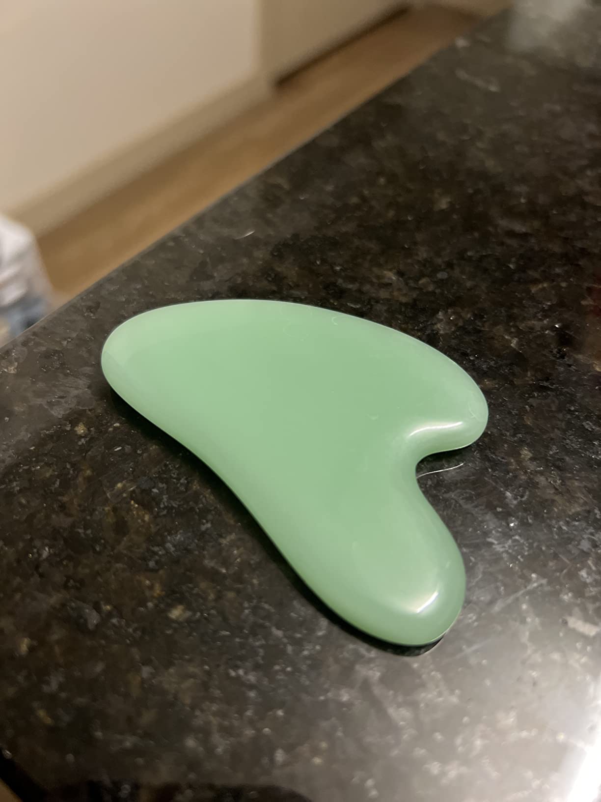 Gua Sha, Jade Stone Gua Sha Massage Tool, Guasha Tool for Face and Body Skin Massage. Gua Sha Set for Toxins Prevents Wrinkles for SPA Acupuncture, Therapy Trigger Point Treatment. customer photo 1
