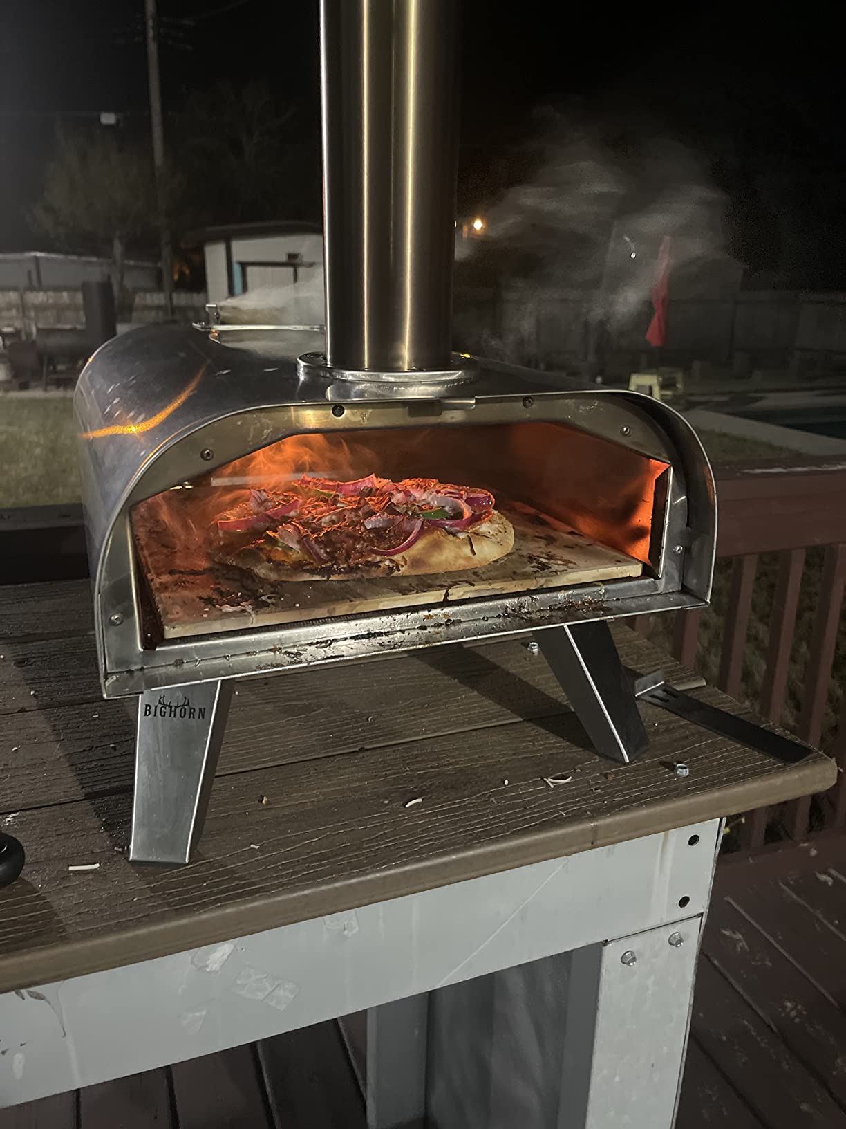BIG HORN Outdoors 12Inch Pizza Oven Cover, Heavy Duty Waterproof and Weather Resistant Oxford Fabric Covers customer photo 1