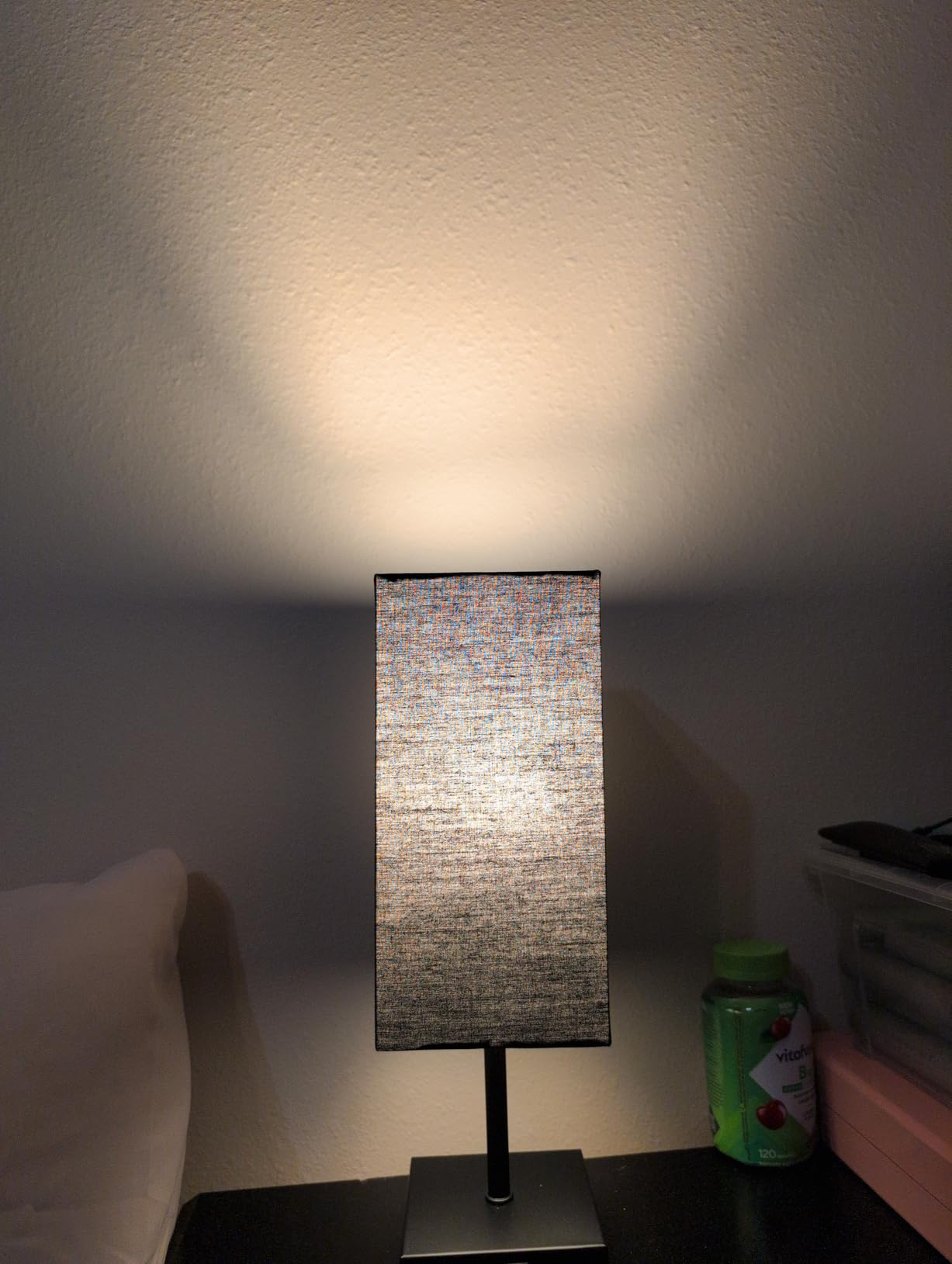 Bedside Table Lamp for Bedroom with 2 USB Ports, 14-Inch, Black customer photo 2