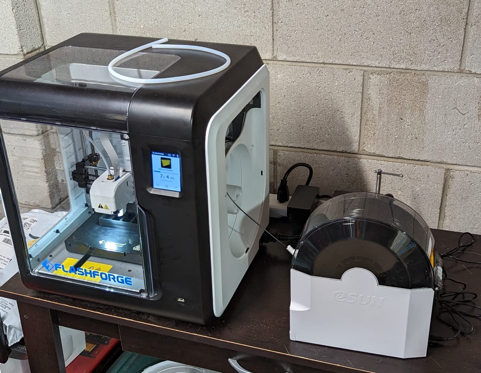 eSUN eBOX Lite Upgraded 3D Printing Filament Dryer Box, Filament Storage Box, Spool Holder for Keeping 3D Printing Filament from Moist and Keeping Filaments Dehydrating, US Power Supply customer photo 1