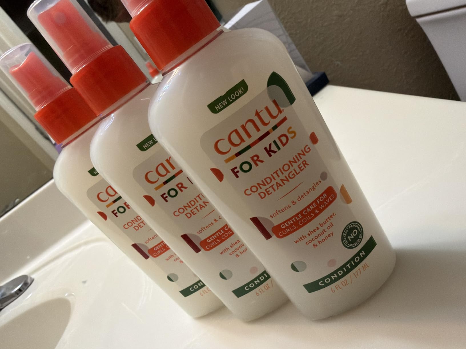 Cantu Care for Kids Conditioning Detangler, 6 fl oz (Pack of 3) customer photo 1