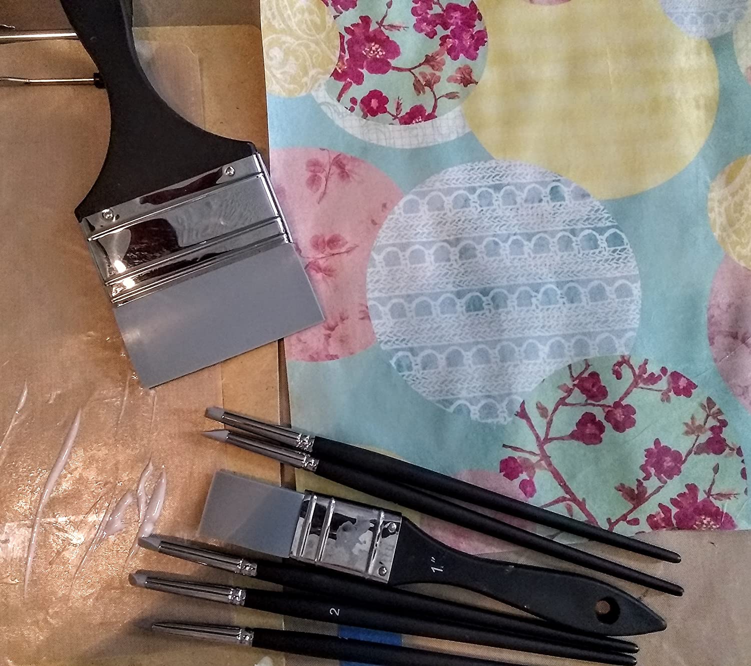 Nezyo Silicone Paint Brush, Wide Craft Brush for Art and Resin customer photo 2