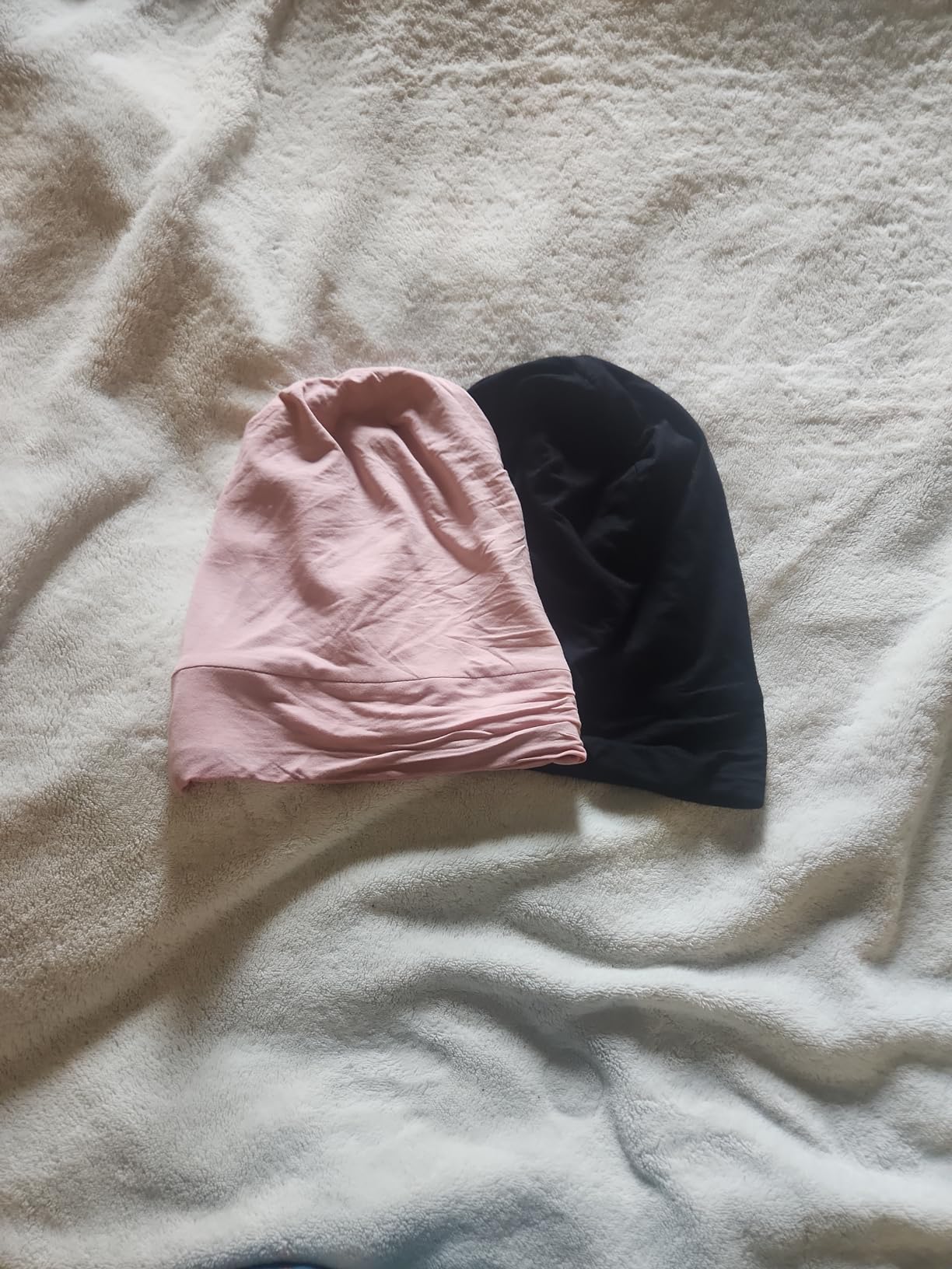 Satin Bonnet for Curly Hair and Braids, Night Cap, Reduce Frizzy, Pack of 2 customer photo 2
